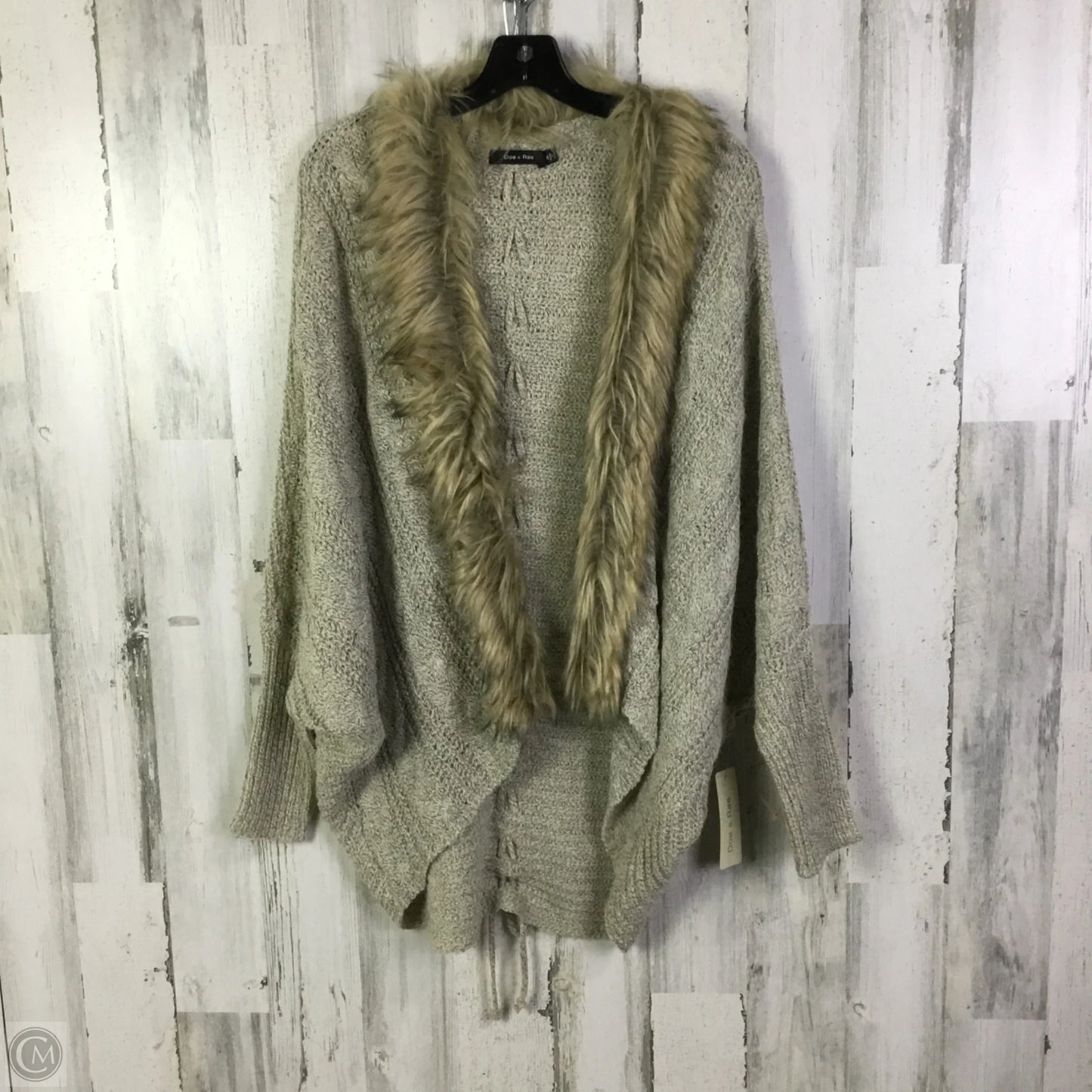 Sweater Cardigan By Doe & Rae In Cream, Size: S