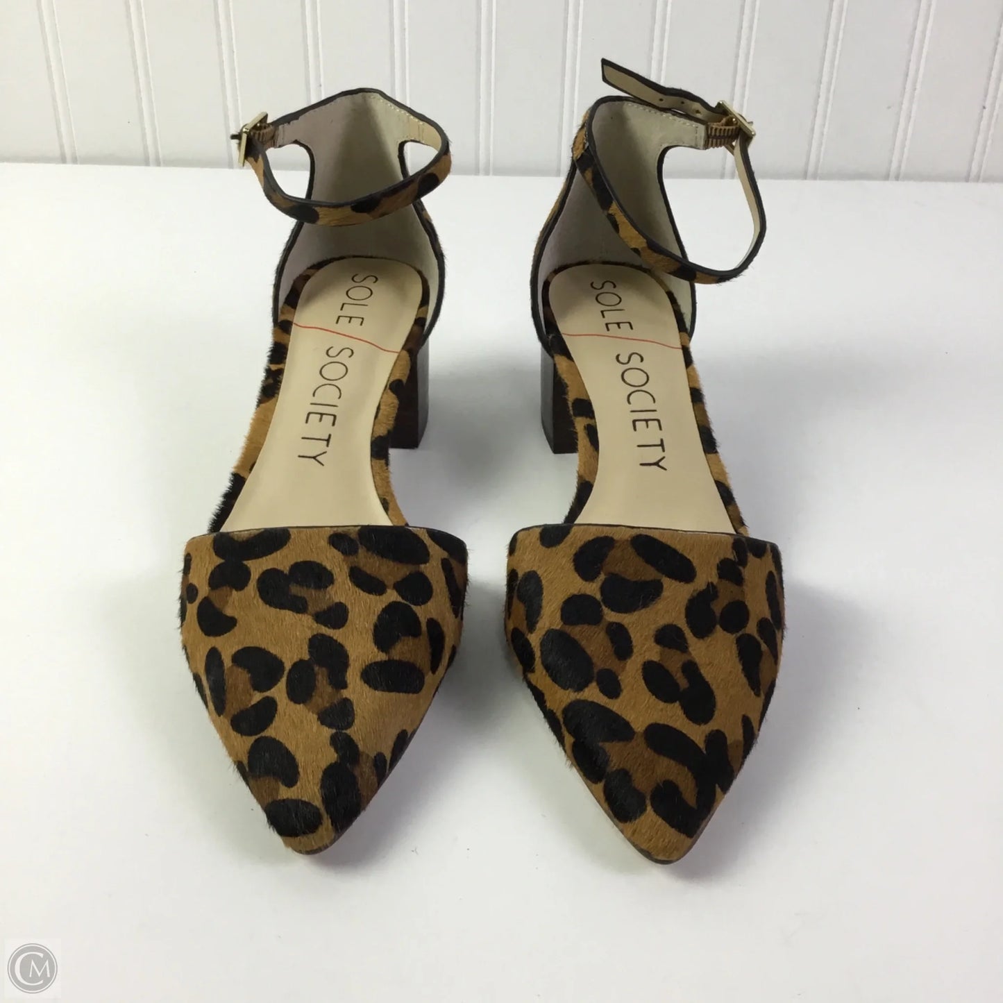 Shoes Heels Block By Sole Society In Animal Print, Size: 8.5