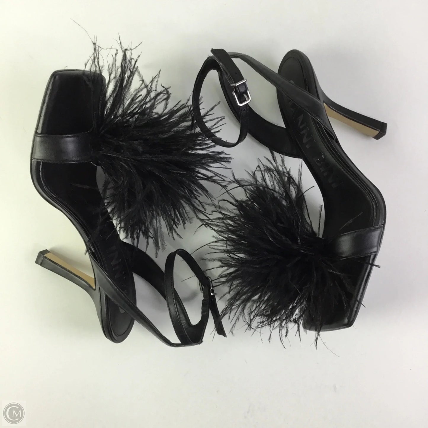 Sandals Heels Stiletto By Gianni Bini In Black, Size: 8