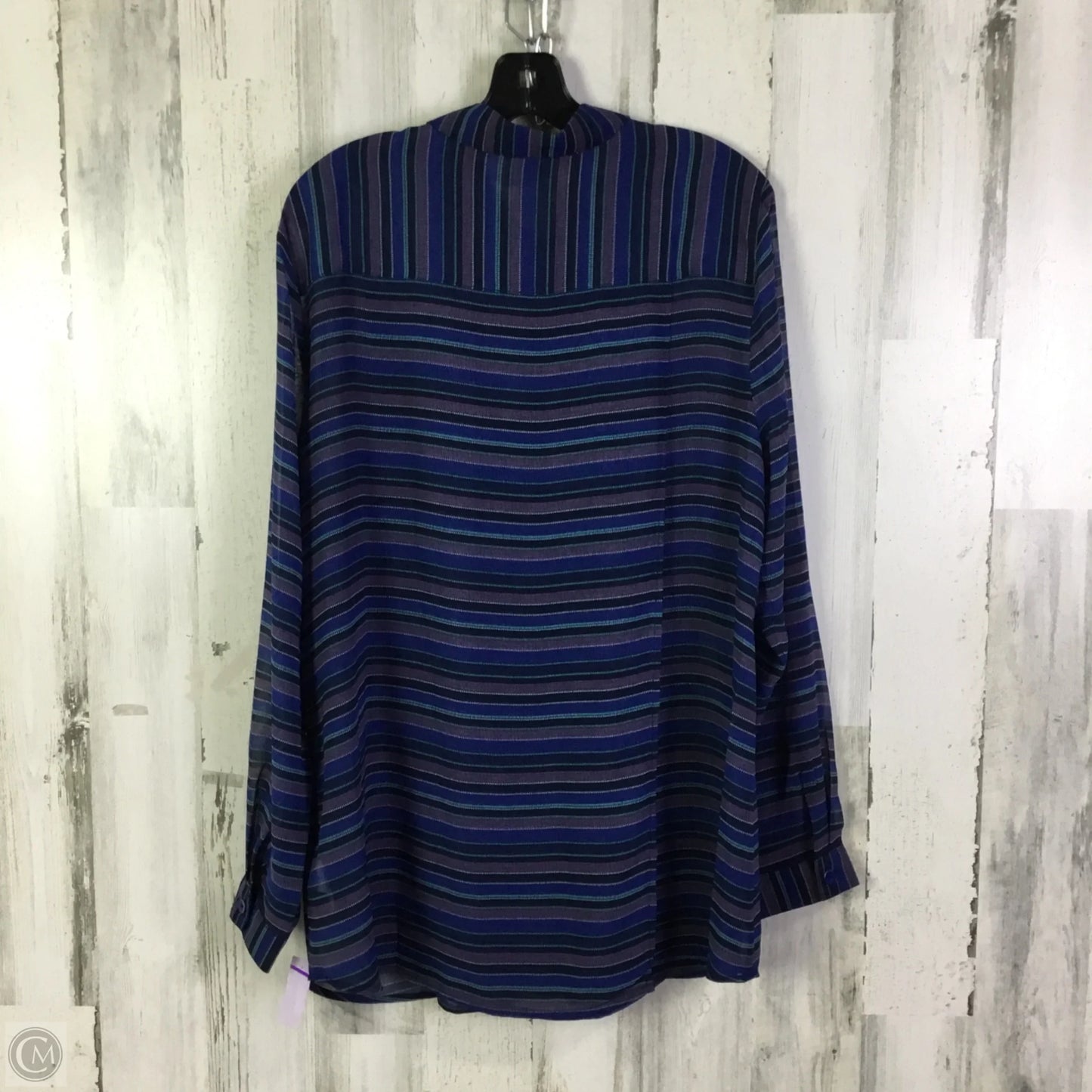 Top Long Sleeve By Cabi In Blue, Size: Xl