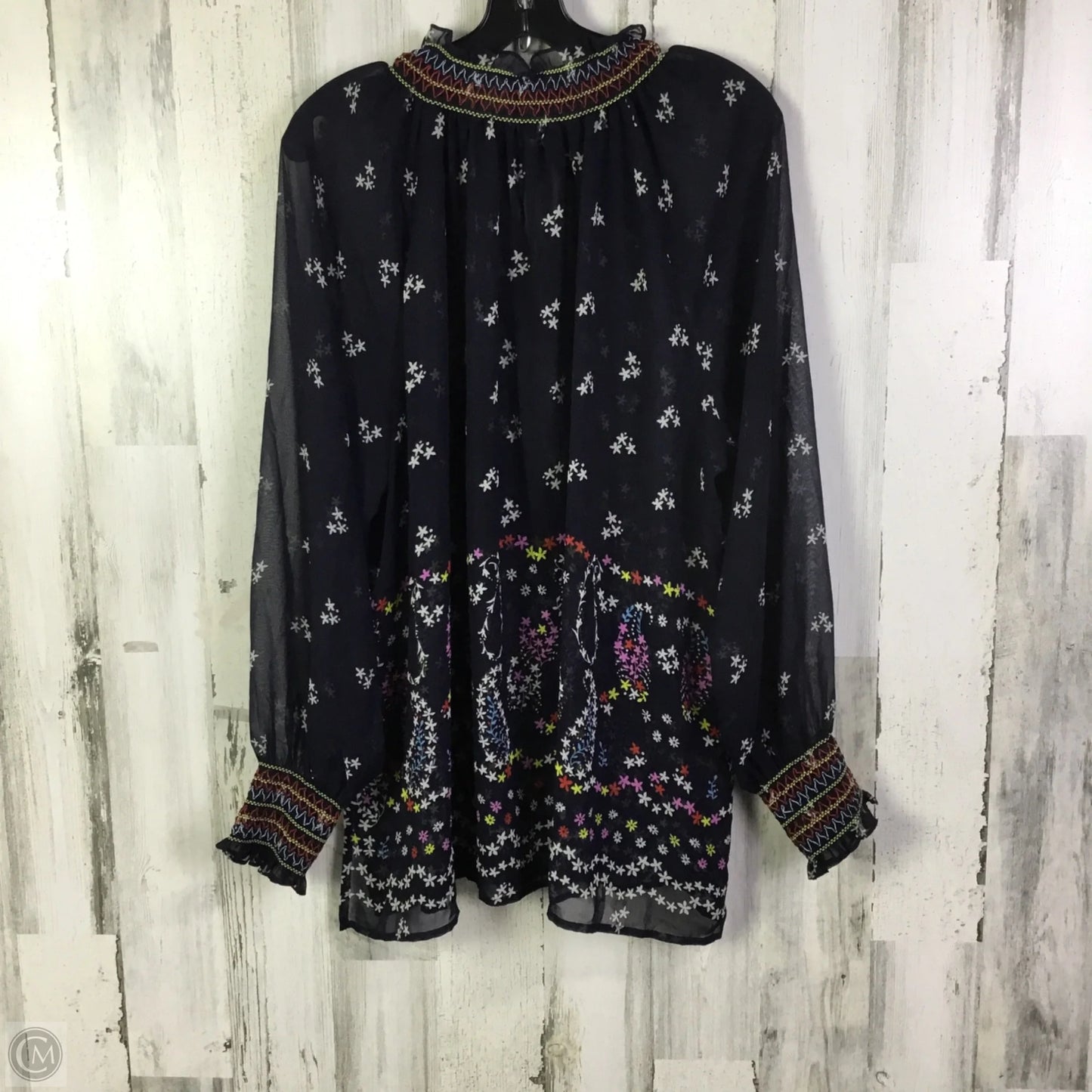 Top Long Sleeve By Cabi In Navy, Size: Xl