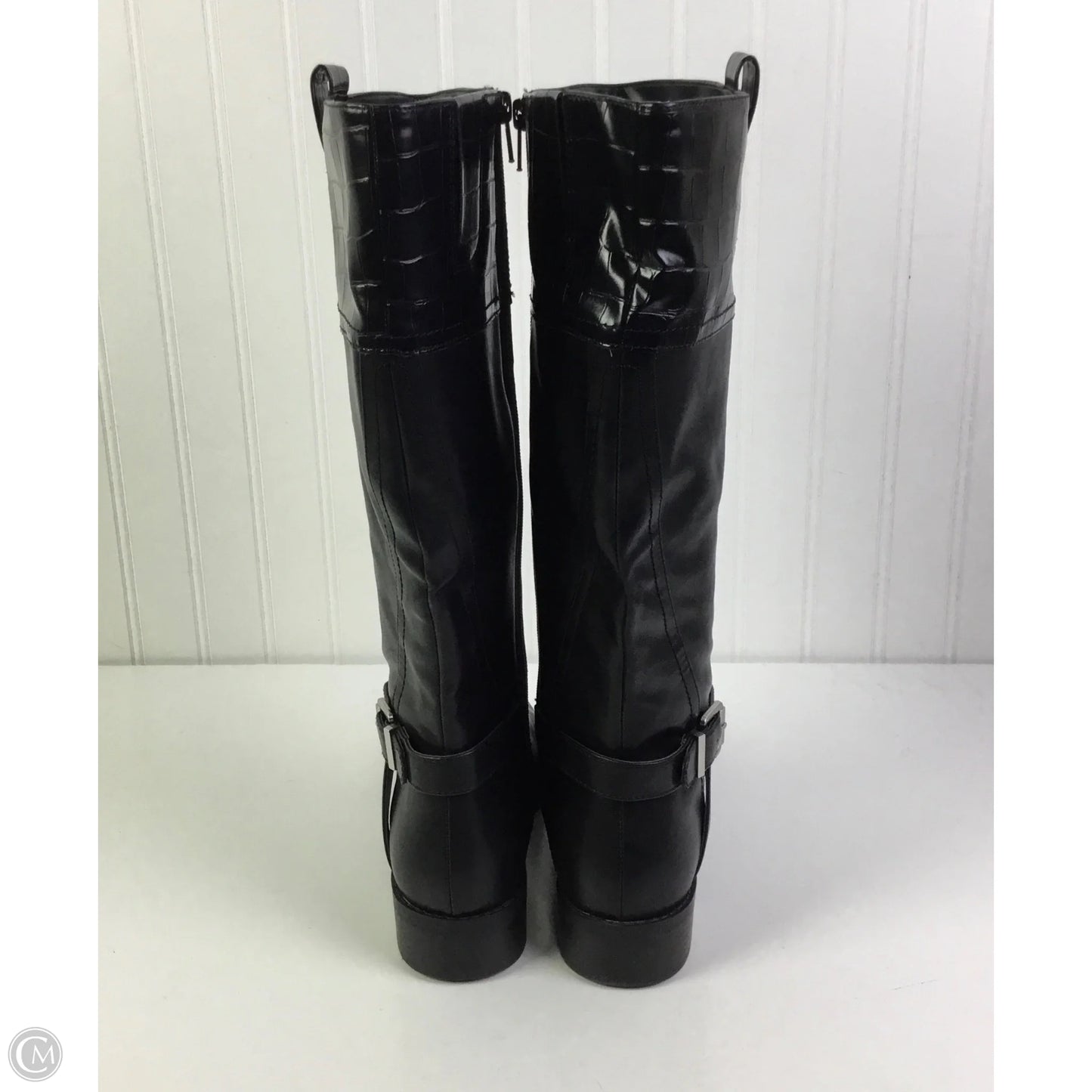 Boots Knee Heels By St Johns Bay In Black, Size: 9