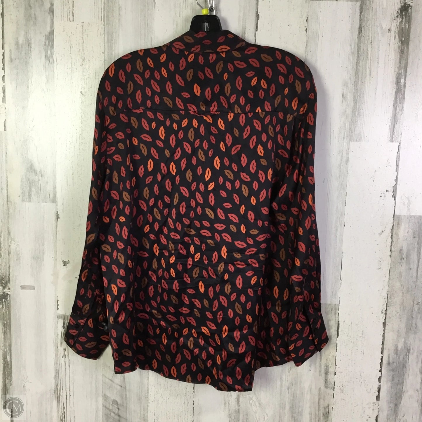 Top Long Sleeve By Johnny Was In Black & Red, Size: M