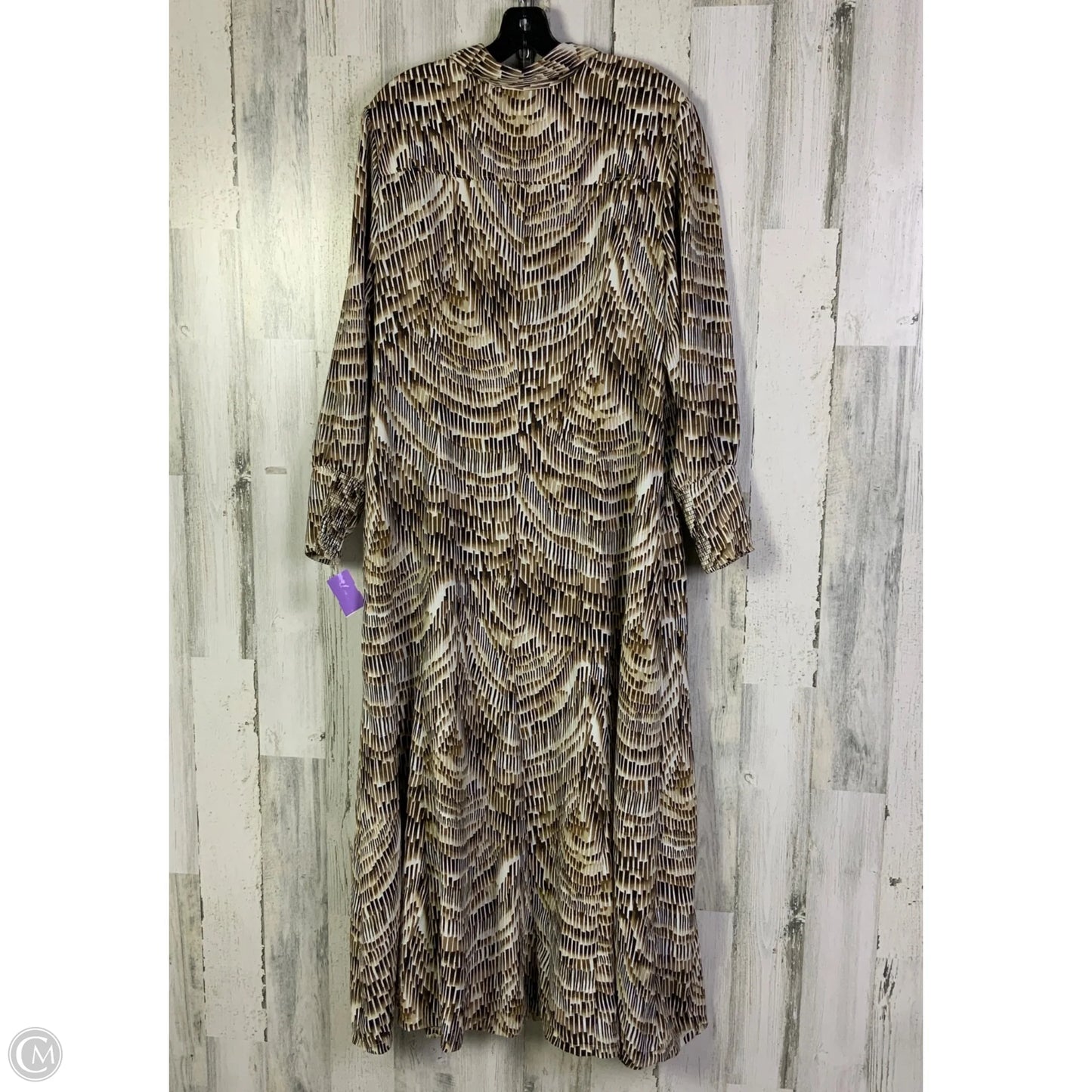 Dress Casual Midi By Chicos In Brown, Size: Xl