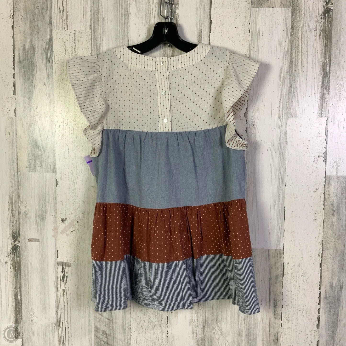 Top Short Sleeve By Entro In Cream, Size: S