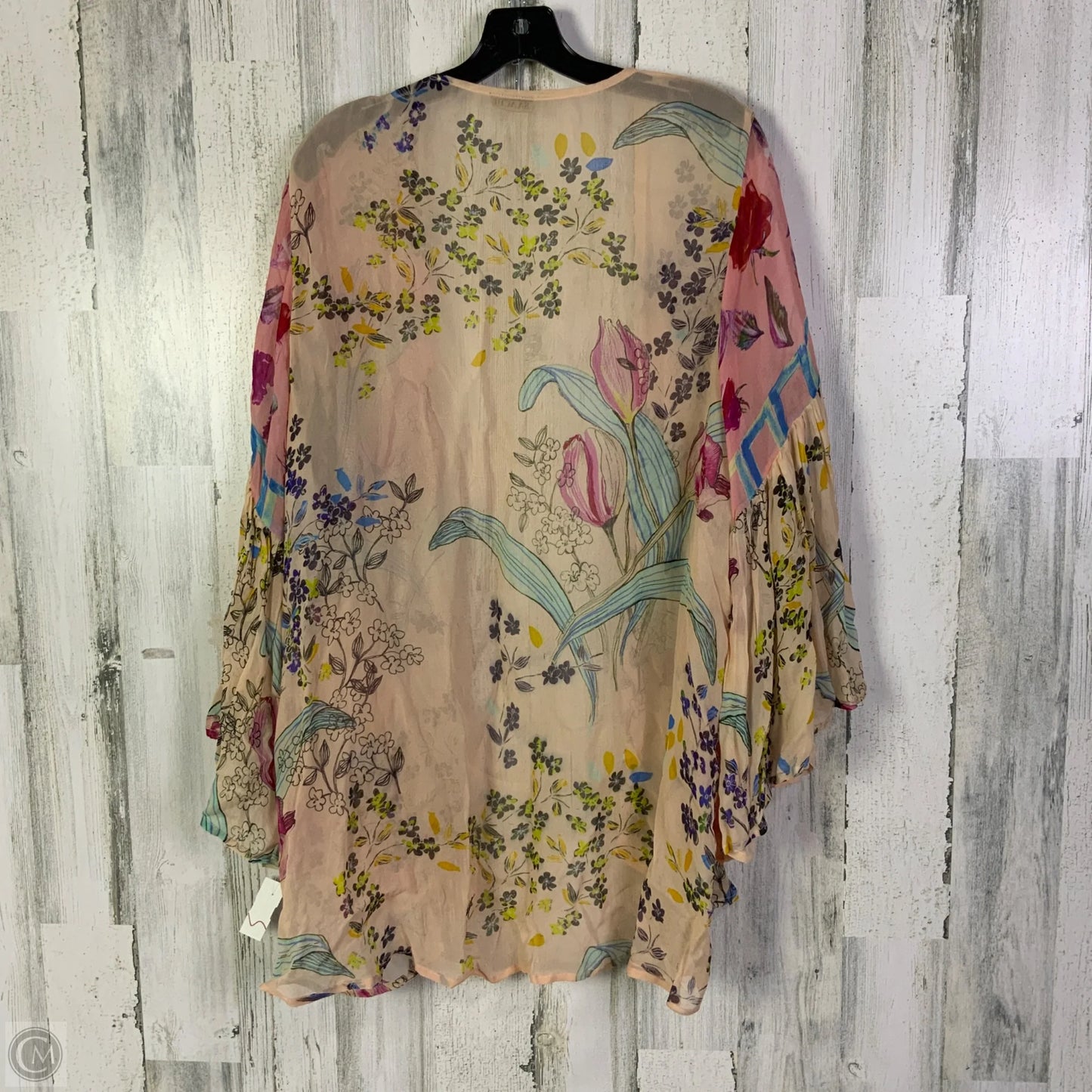 Kimono By Clothes Mentor In Peach, Size: Osfm