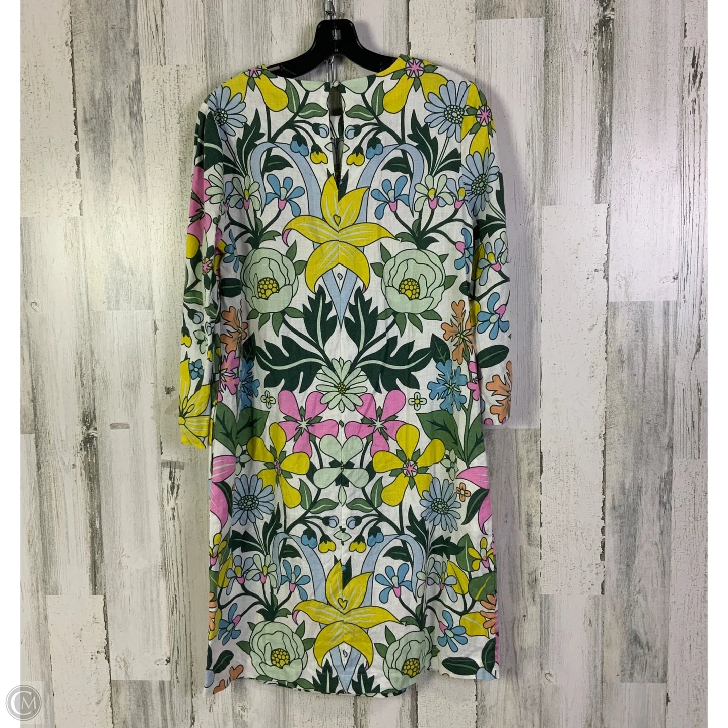 Dress Casual Short By Boden In Green & White, Size: M
