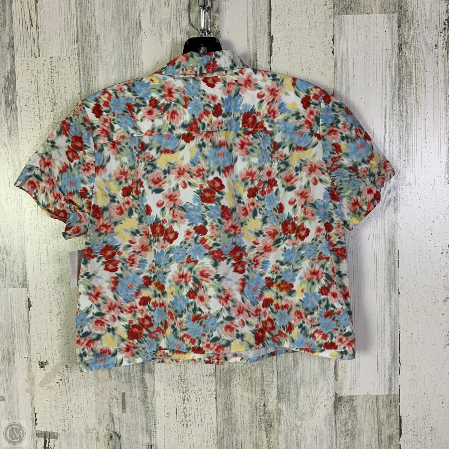 Top Short Sleeve By J. Crew In Blue & Red, Size: Xs