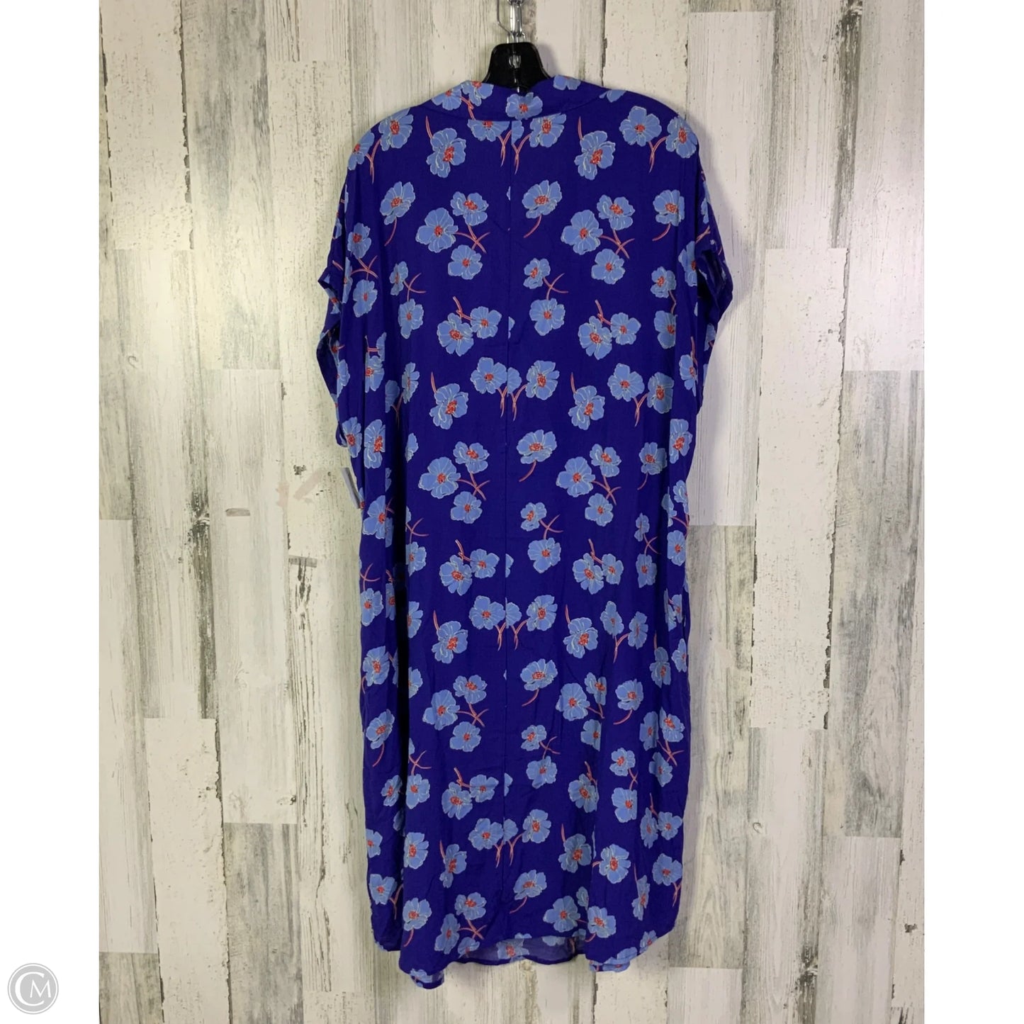 Dress Casual Midi By Draper James In Blue, Size: Xl