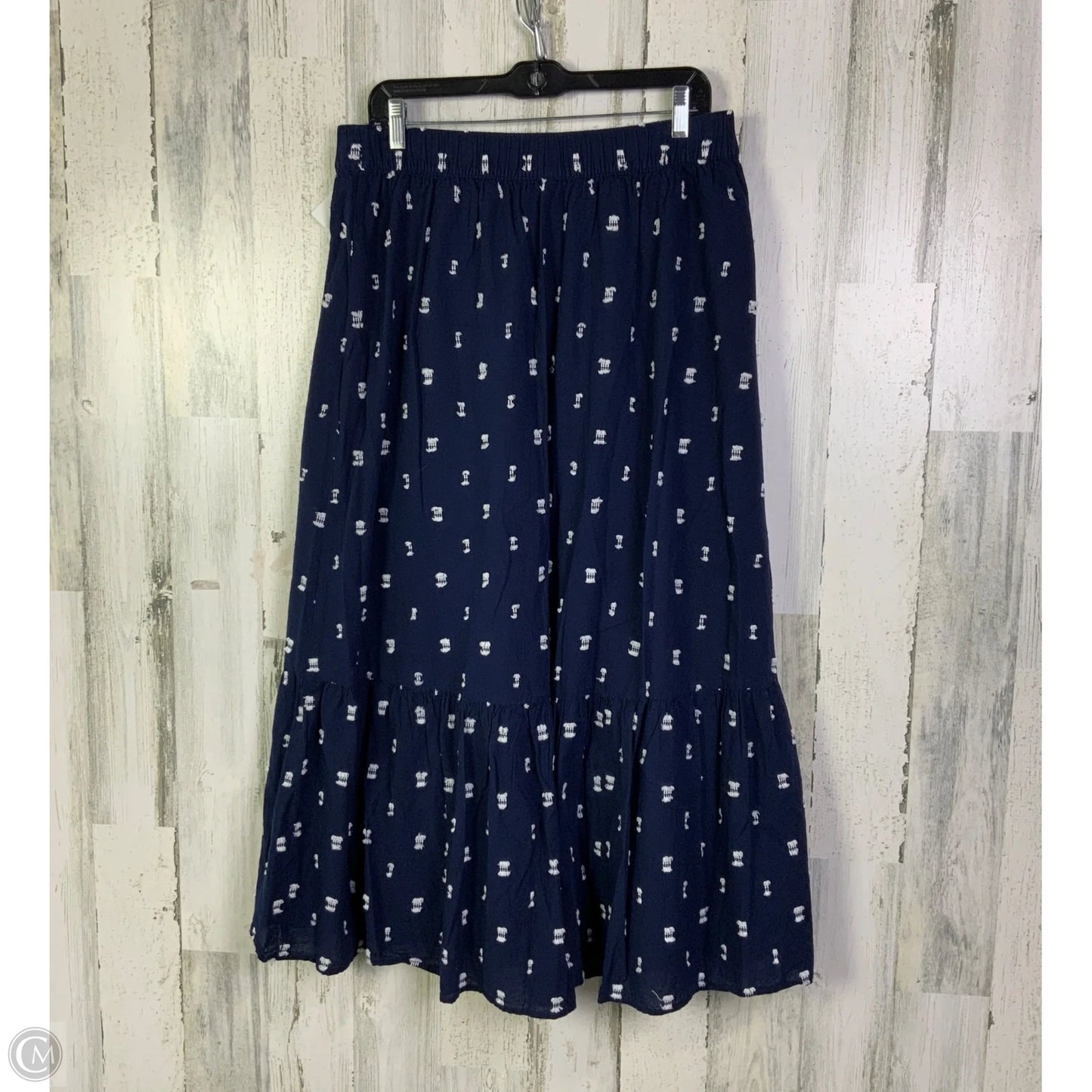 Skirt Midi By Loft In Navy, Size: 12