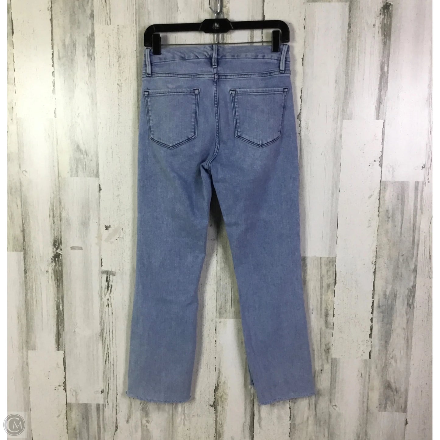 Jeans Cropped By Frame In Blue Denim, Size: 6