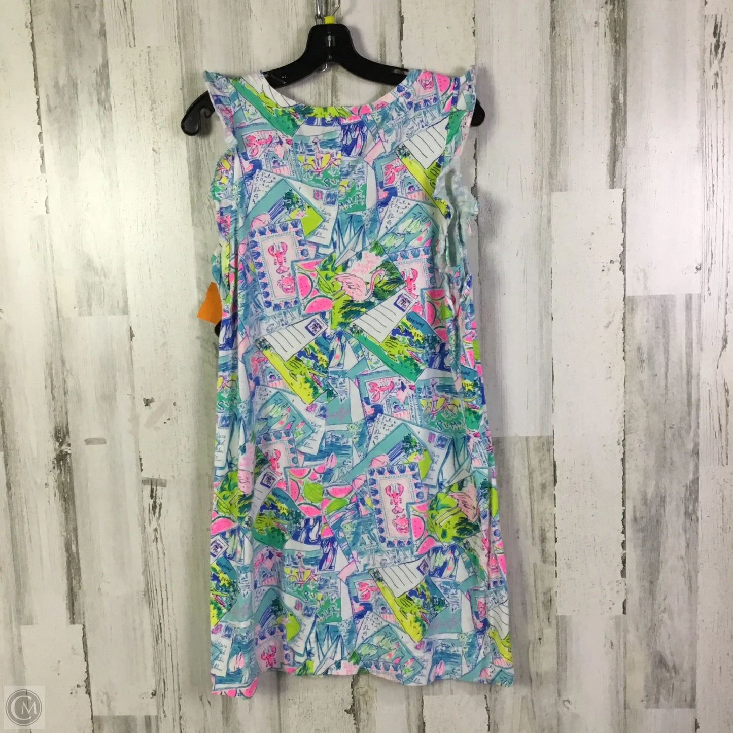 Dress Designer By Lilly Pulitzer In Blue & White, Size: L