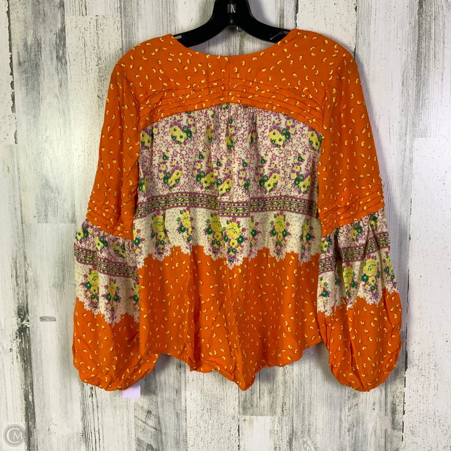 Top Long Sleeve By Maeve In Orange, Size: S