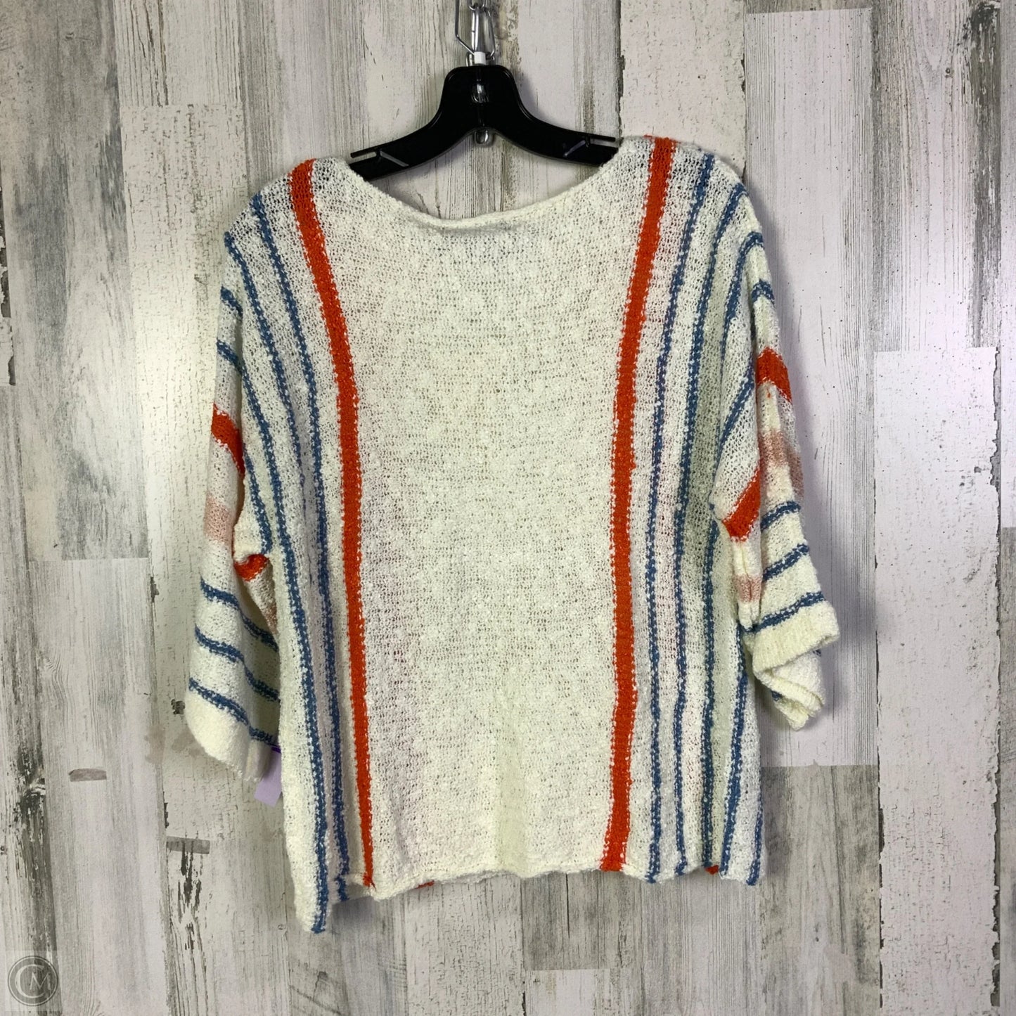 Sweater By Dokotoo In Orange & White, Size: S