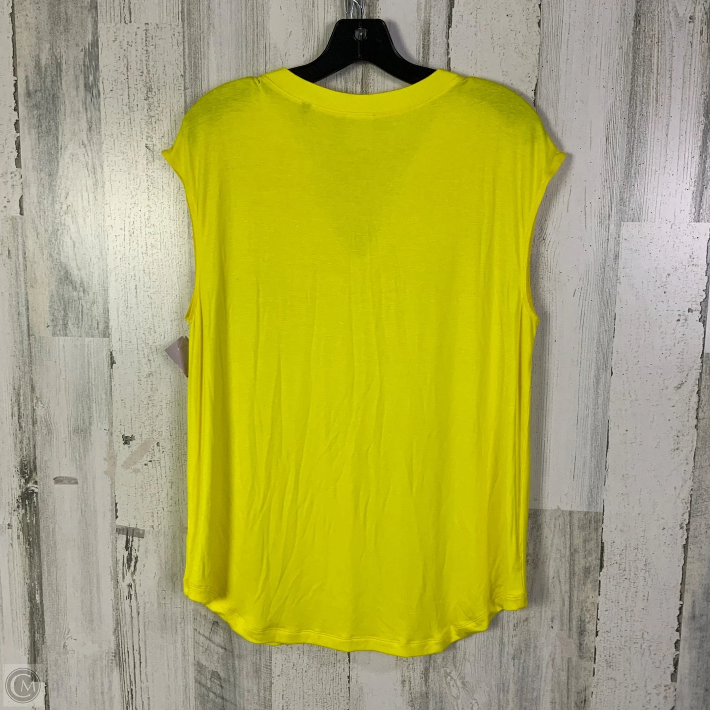 Top Sleeveless Basic By Cabi In Yellow, Size: M