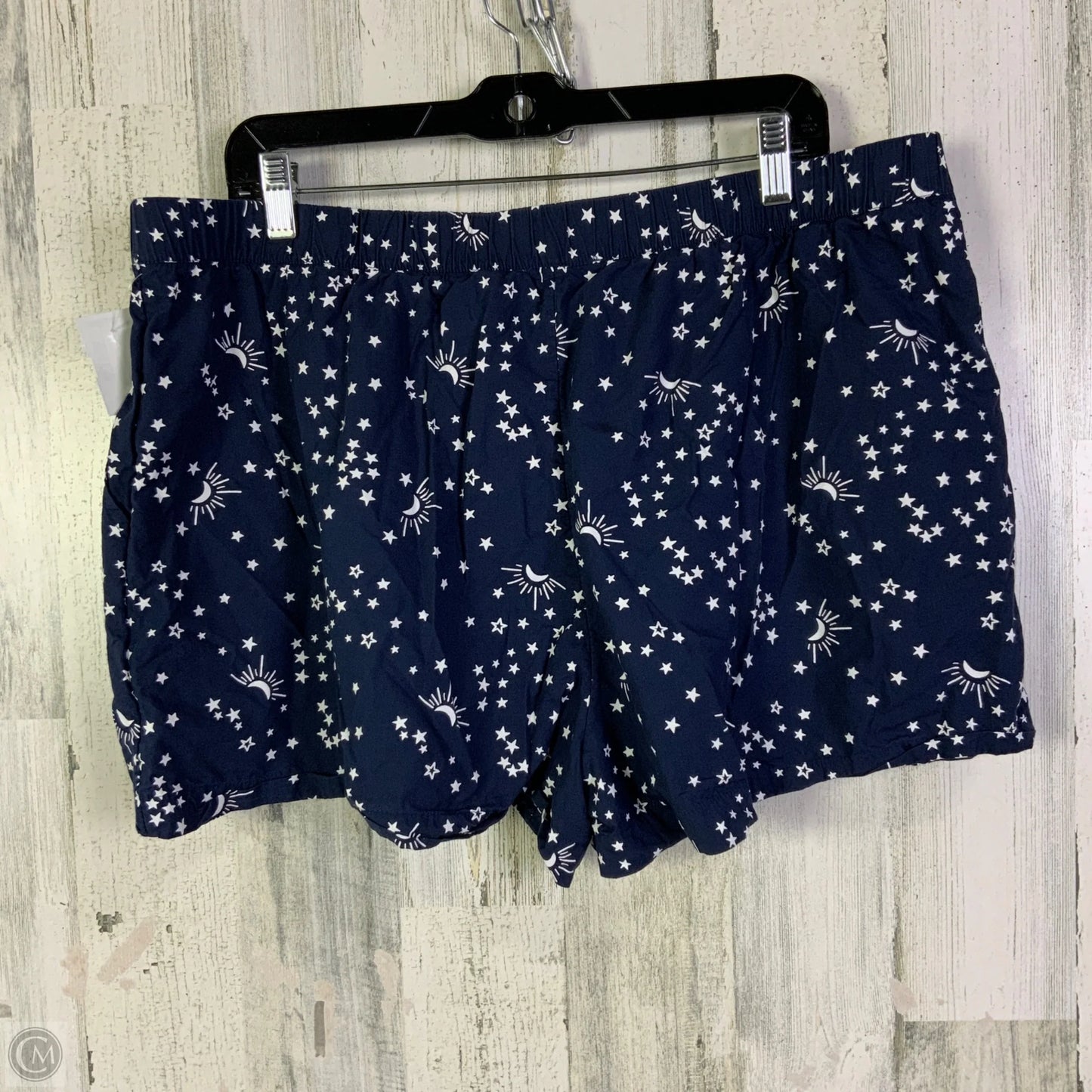Lounge Set Shorts By Loft In Blue & White, Size: Xl