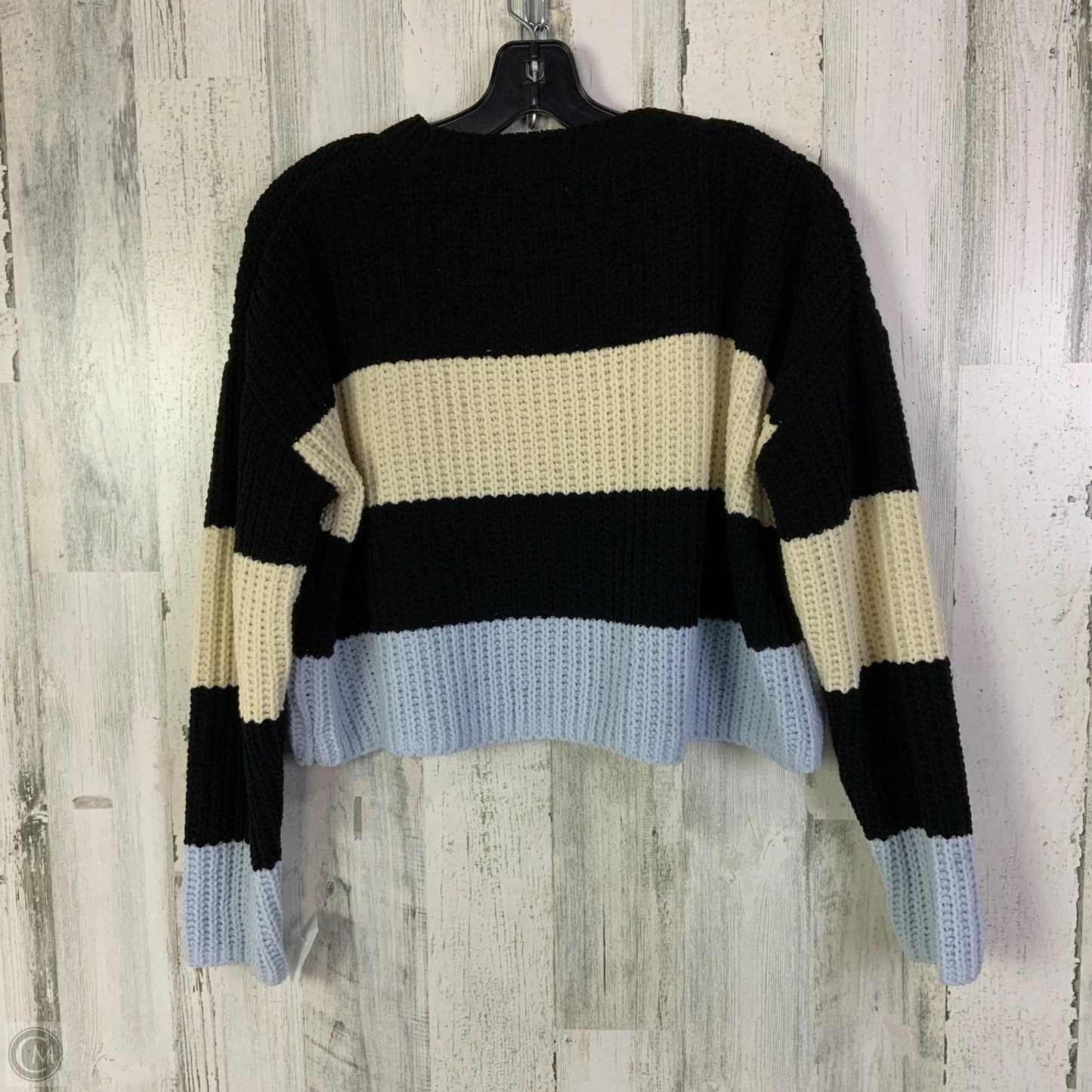 Sweater By Clothes Mentor In Black & Cream, Size: Xs