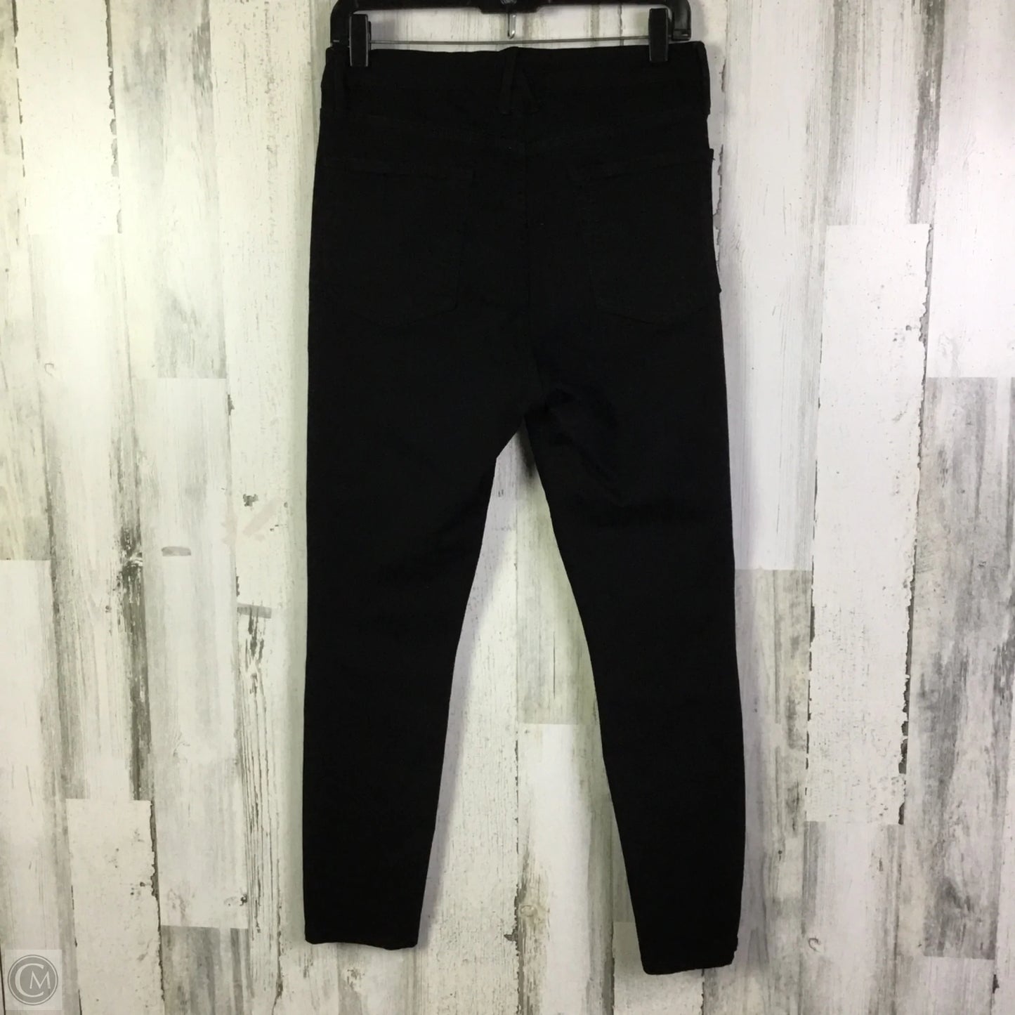 Jeans Skinny By Good American In Black Denim, Size: 10
