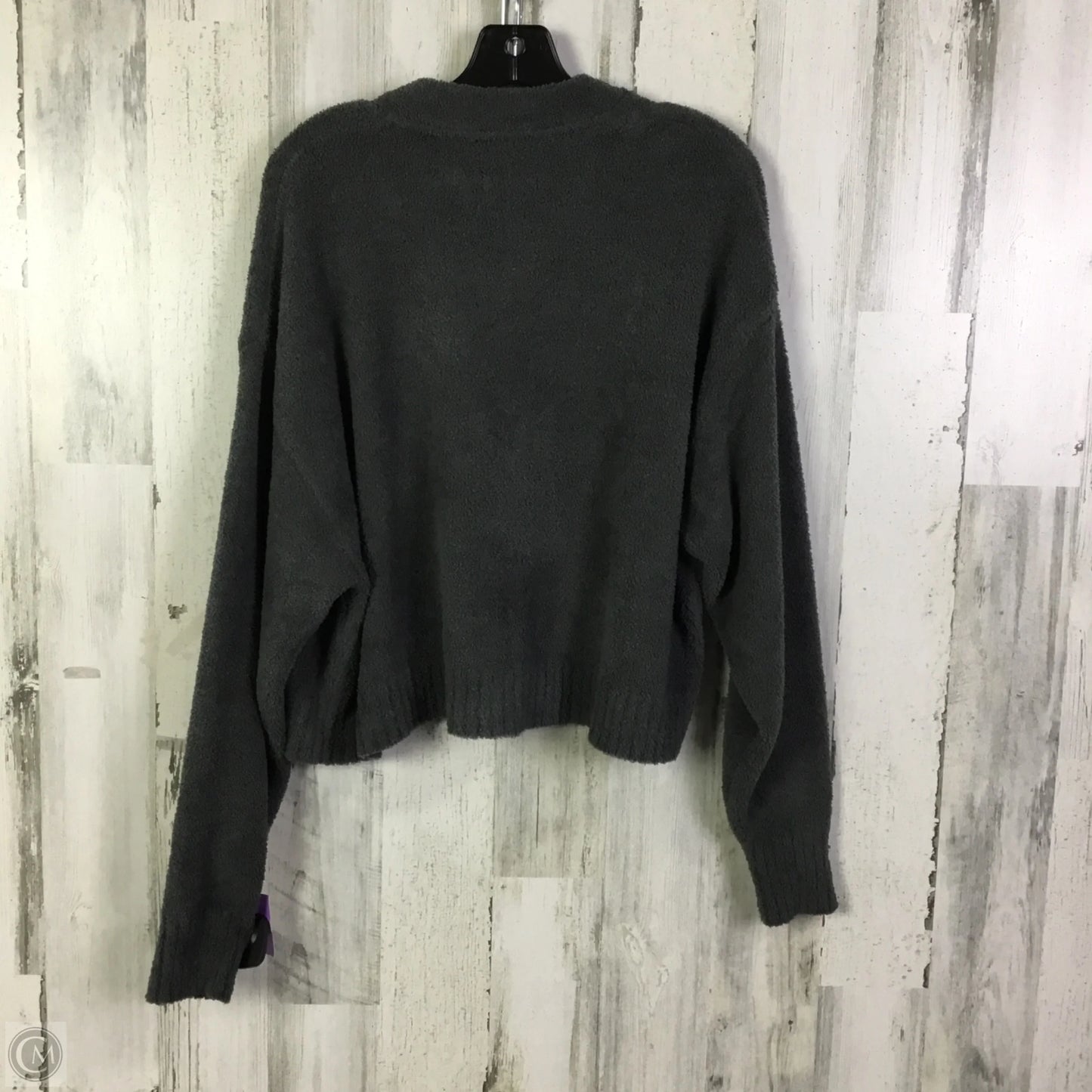 Sweater Cardigan Designer By Ugg In Grey, Size: L