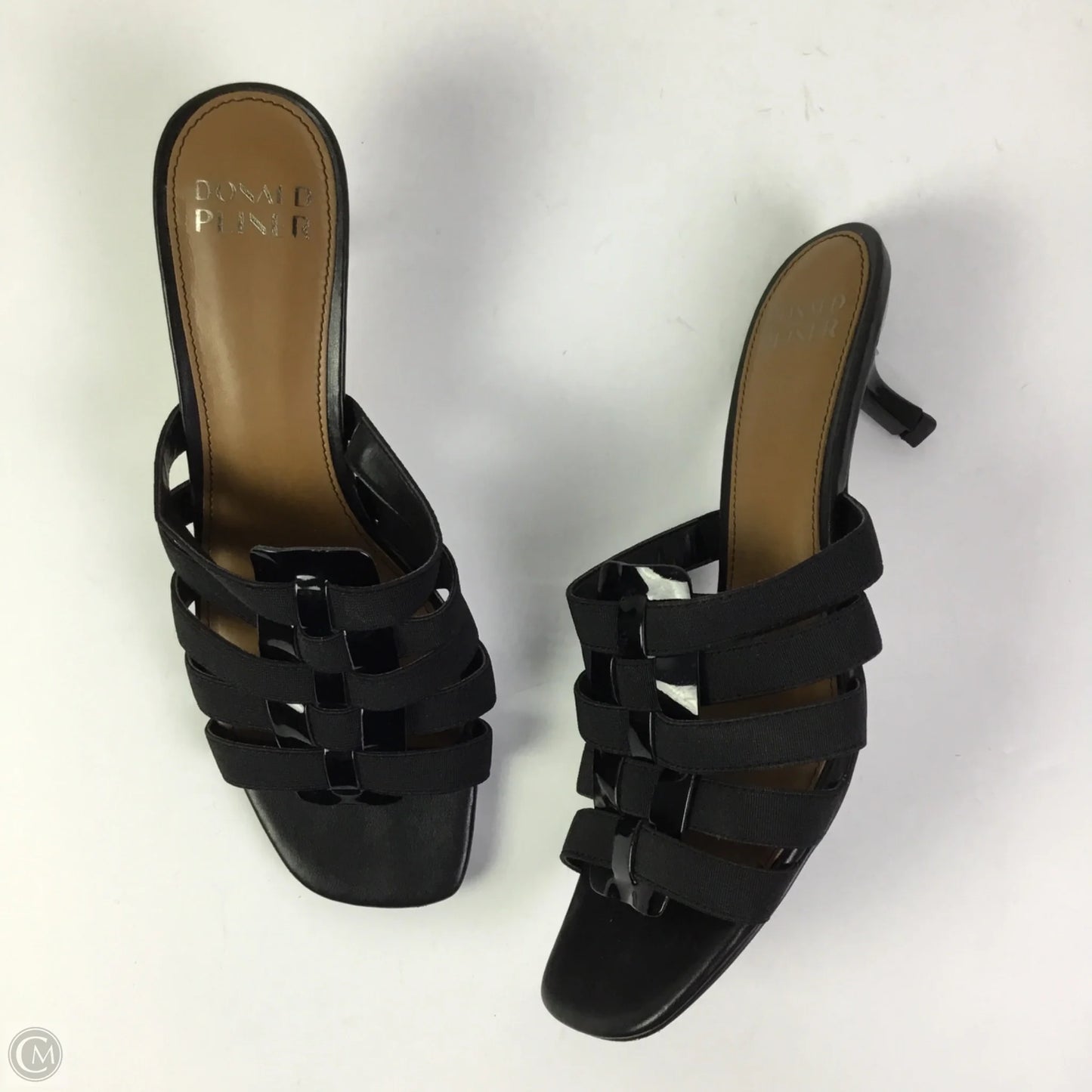 Sandals Heels Kitten By Donald Pliner In Black, Size: 8