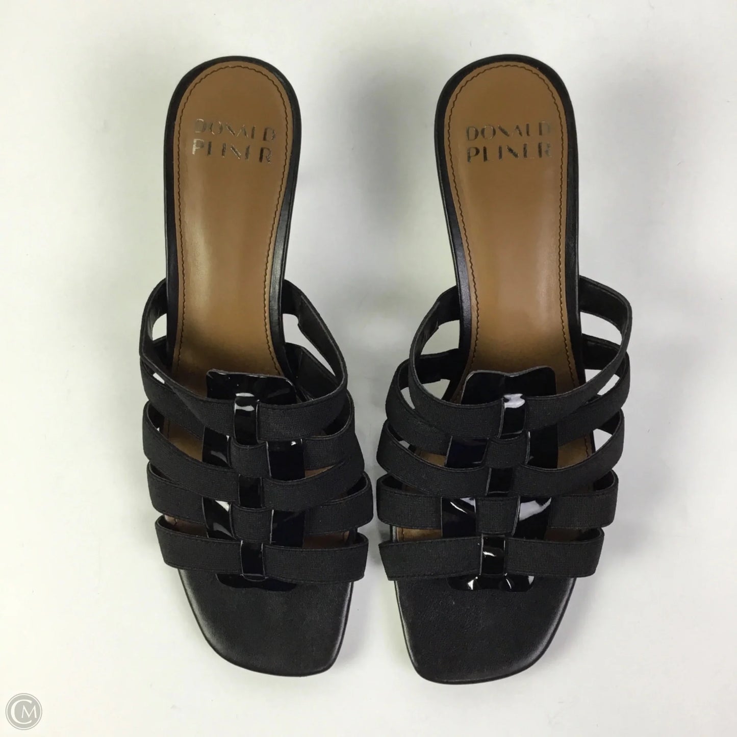 Sandals Heels Kitten By Donald Pliner In Black, Size: 8