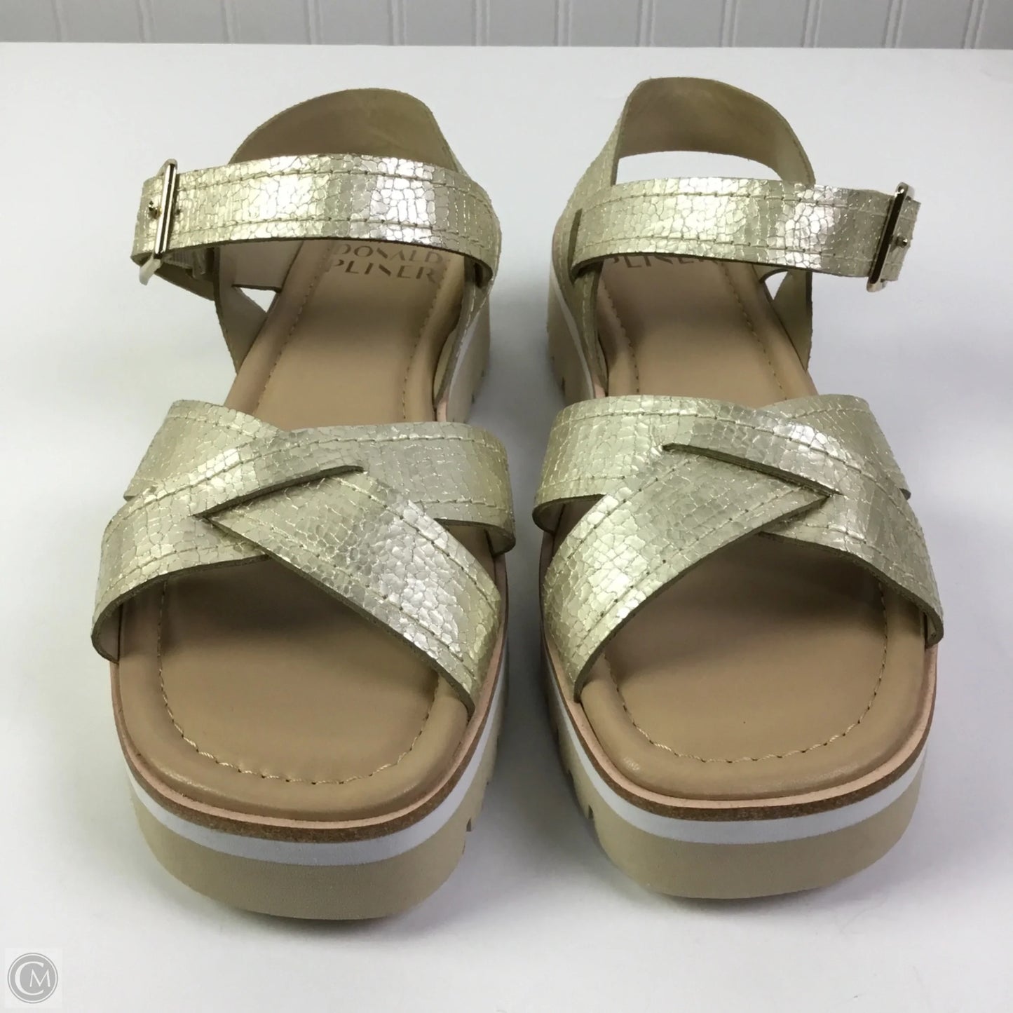 Sandals Flats By Donald Pliner In Tan, Size: 8