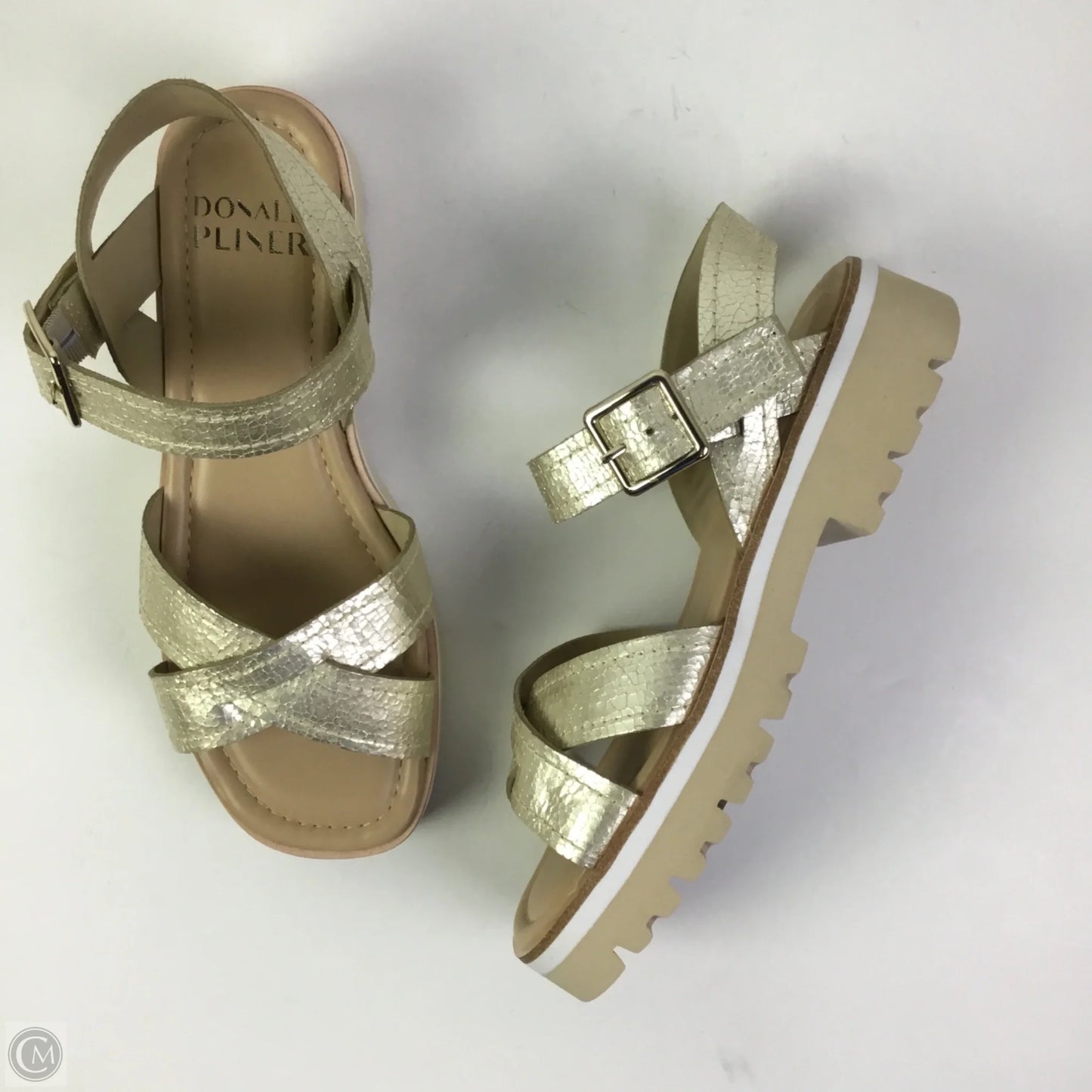 Sandals Flats By Donald Pliner In Tan, Size: 8