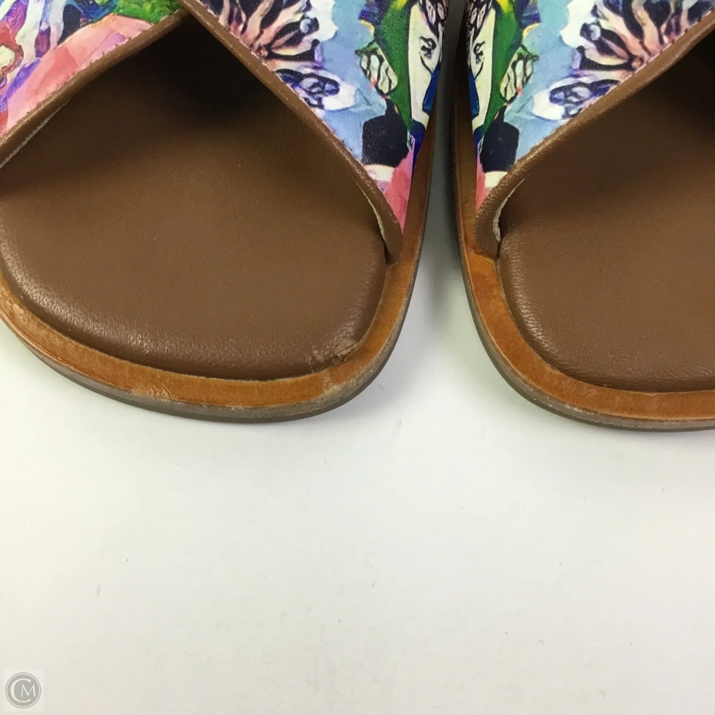 Sandals Flats By Johnny Was In Floral Print, Size: 8.5