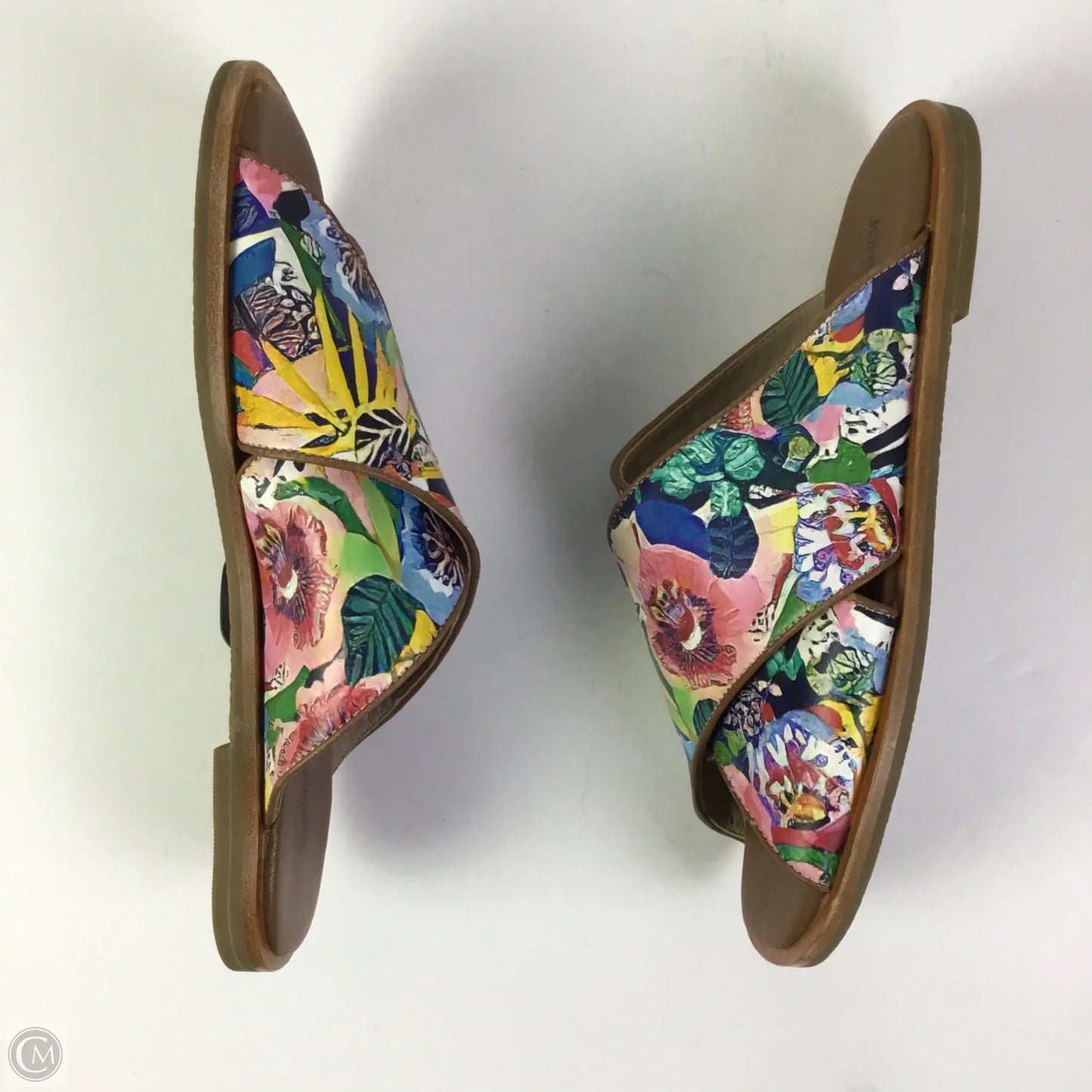 Sandals Flats By Johnny Was In Floral Print, Size: 8.5