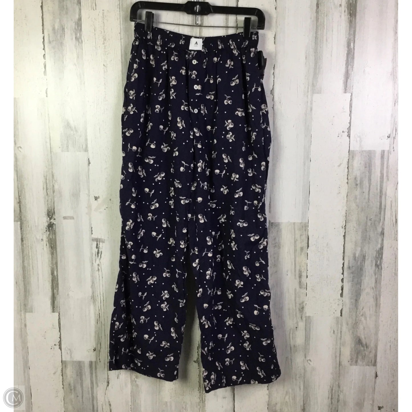 Pants Lounge By Anthropologie In Blue & Cream, Size: S