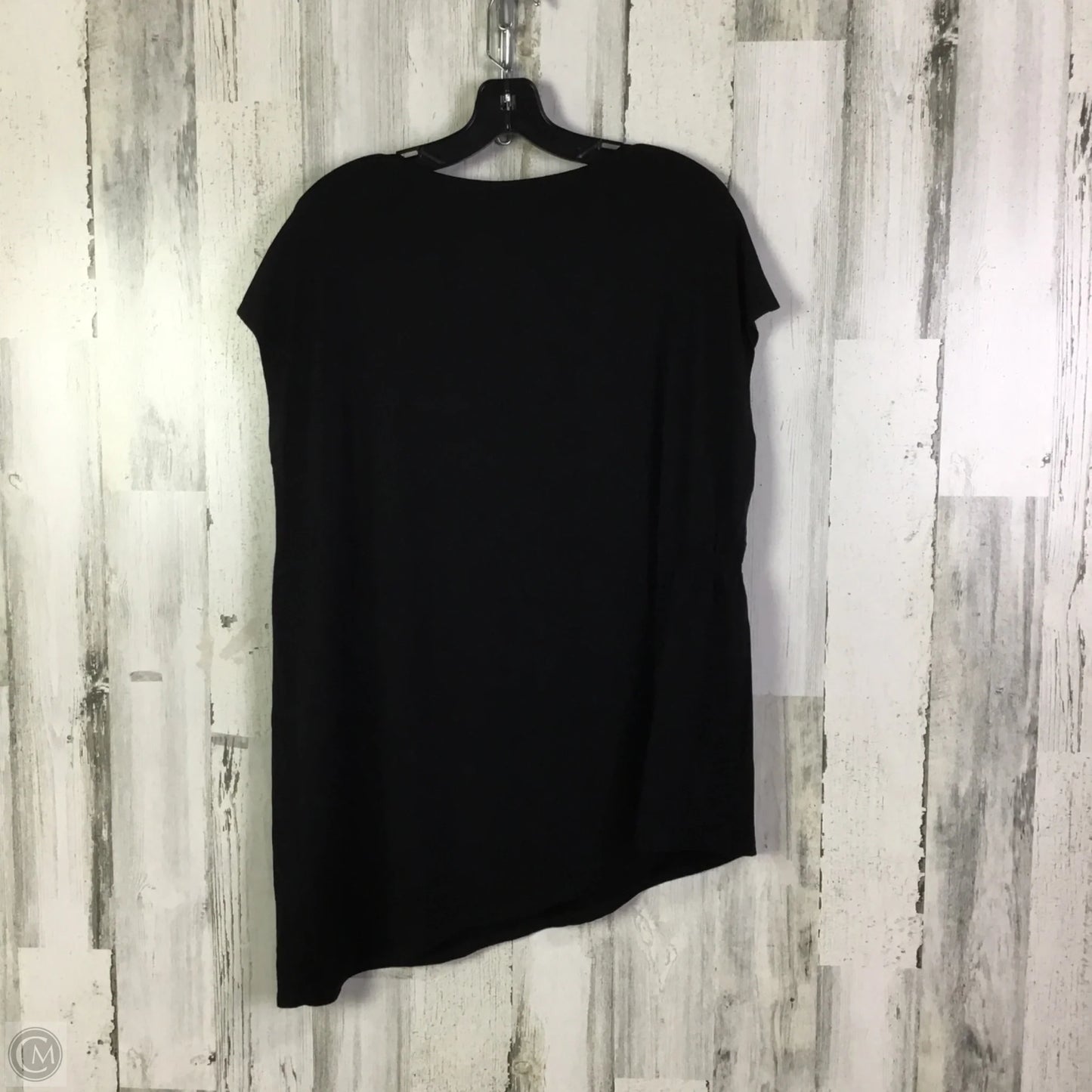 Top Short Sleeve Basic By Eileen Fisher In Black, Size: 1x