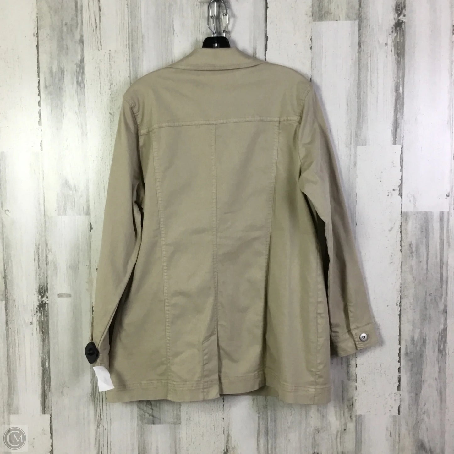 Jacket Shirt By Habitat In Tan, Size: M
