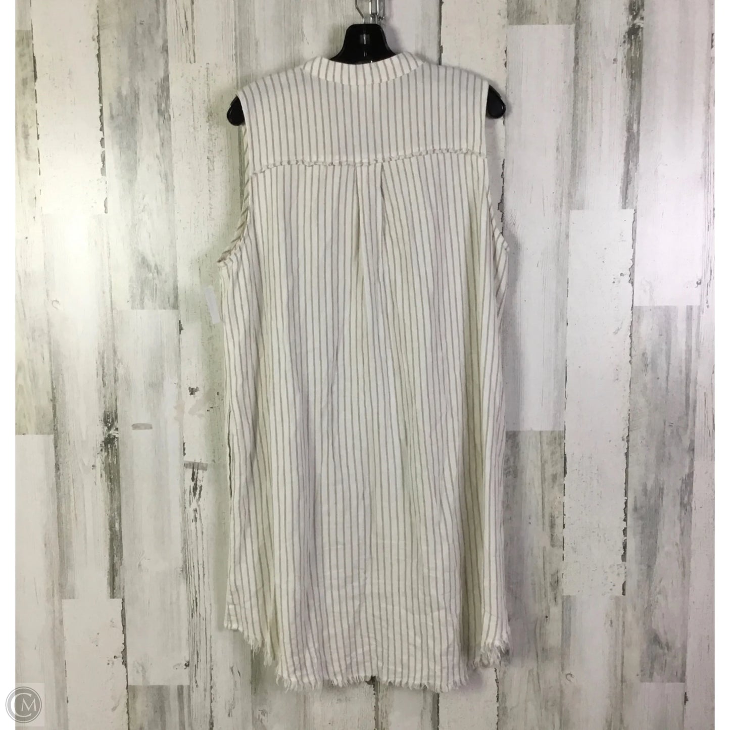 Dress Casual Short By Cynthia Rowley In Tan & White, Size: Xl