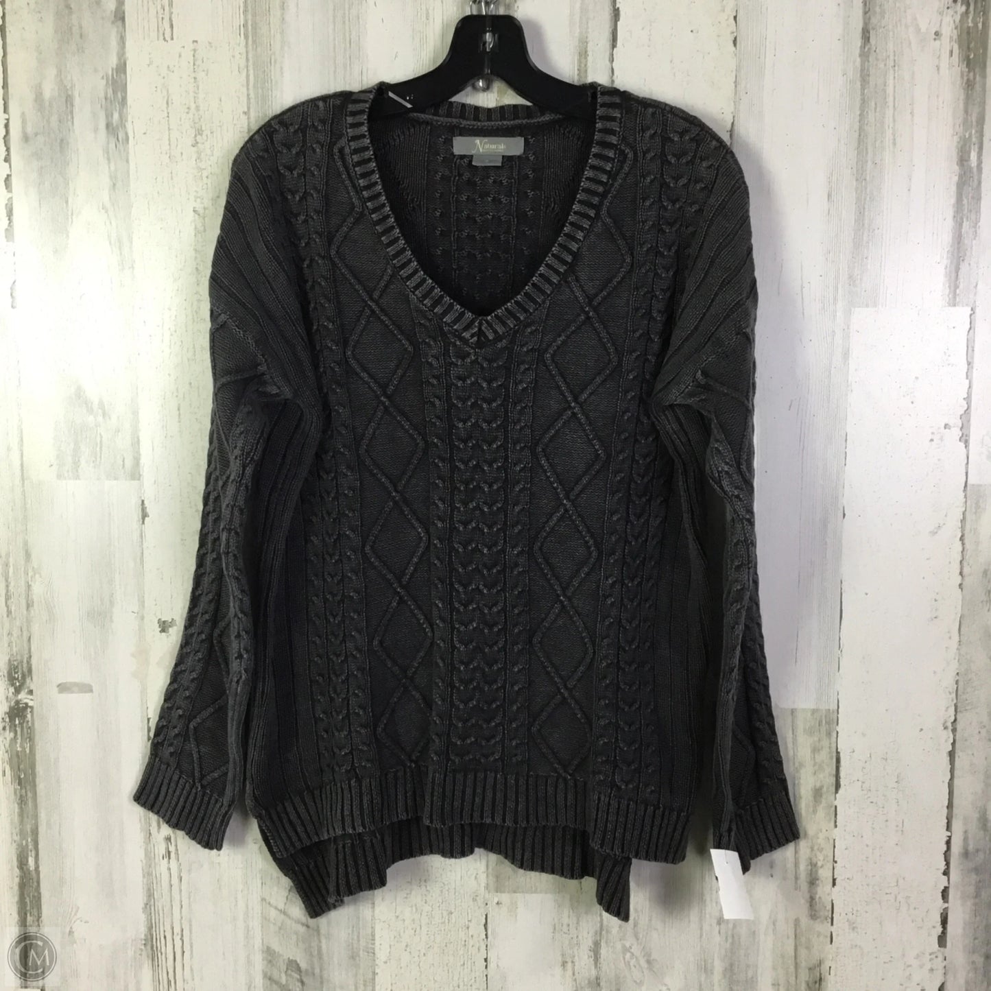 Sweater By Natural Reflections In Grey, Size: S