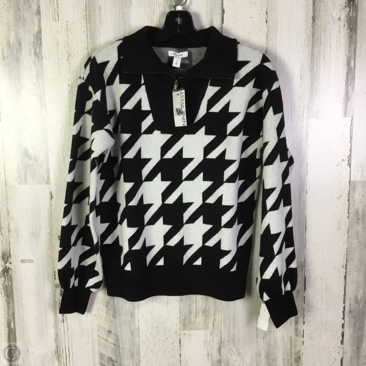 Sweater By Nine West In Black & White, Size: S