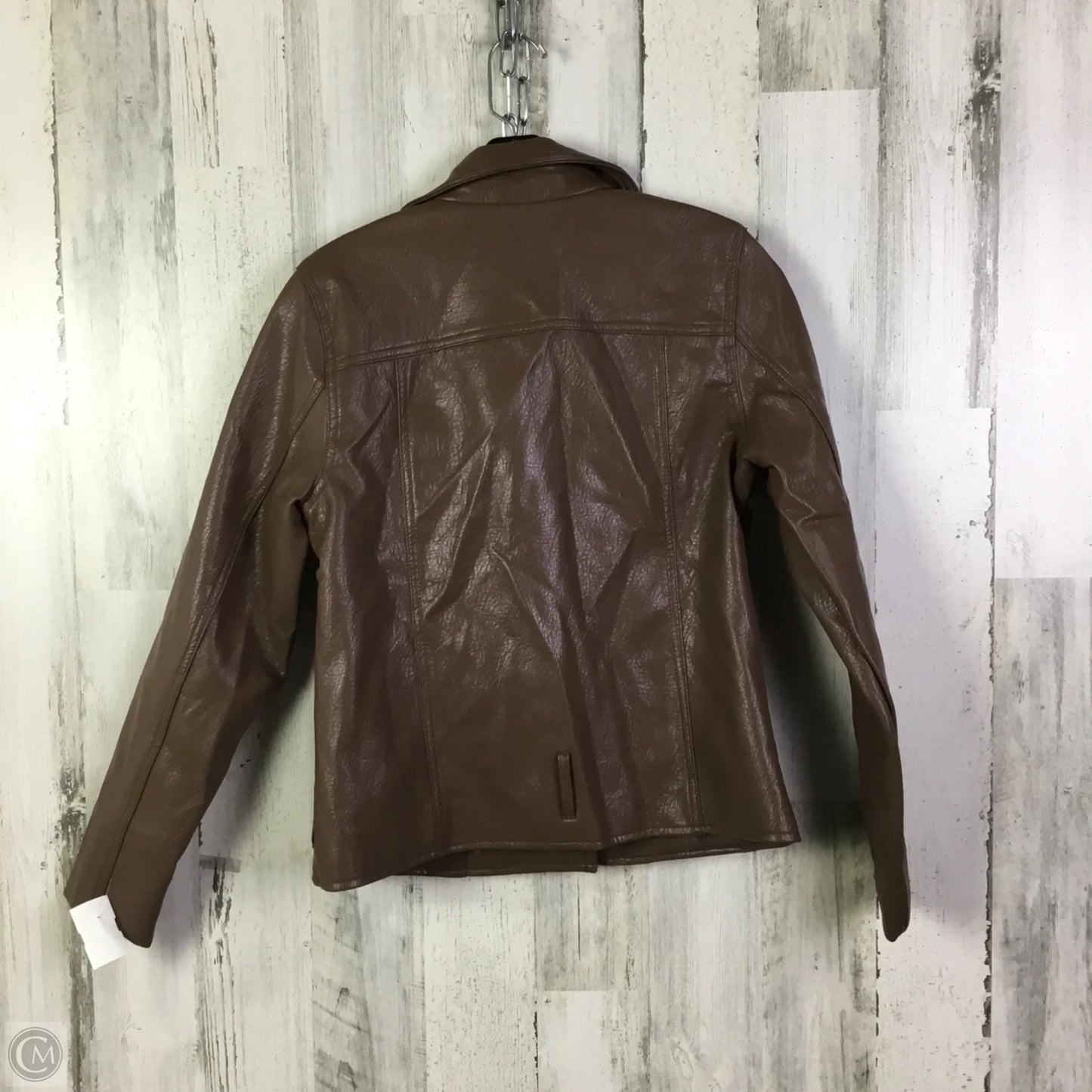 Jacket Moto By Old Navy In Brown, Size: S