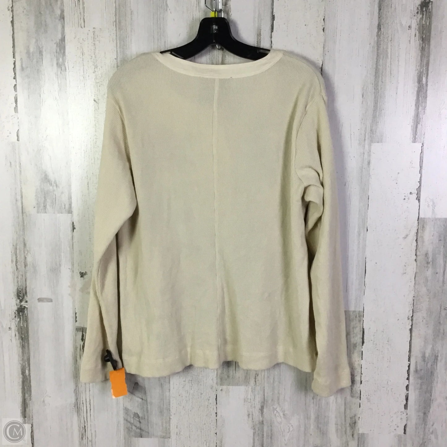 Top Long Sleeve By Johnny Was In Cream, Size: L