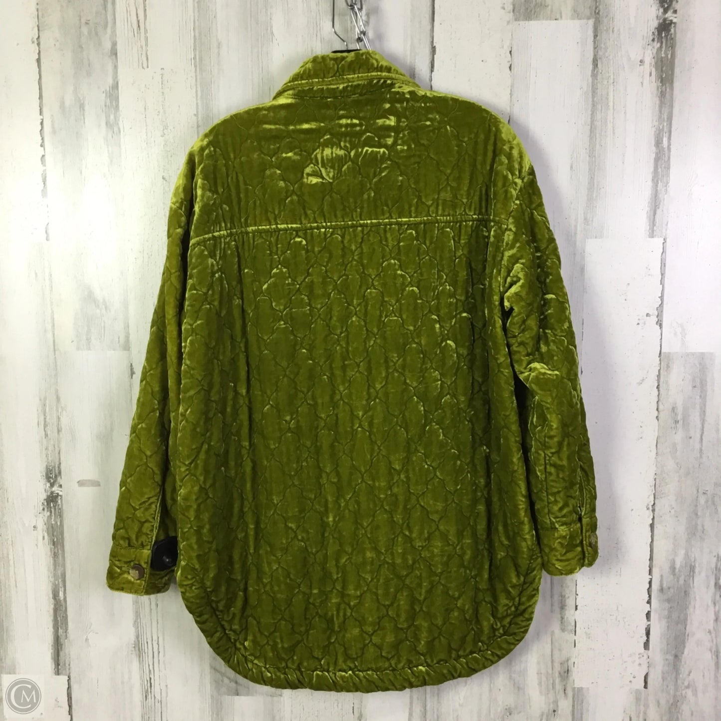 Jacket Shirt By Anthropologie In Green, Size: Xs