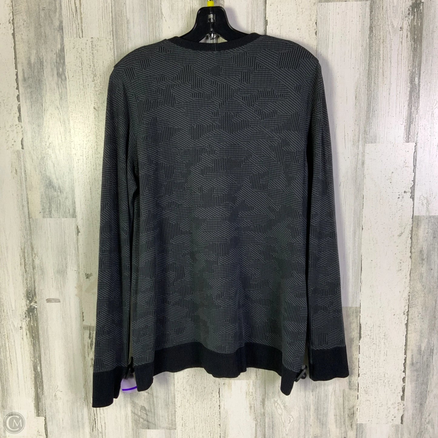 Athletic Top Long Sleeve Crewneck By Lululemon In Grey, Size: L