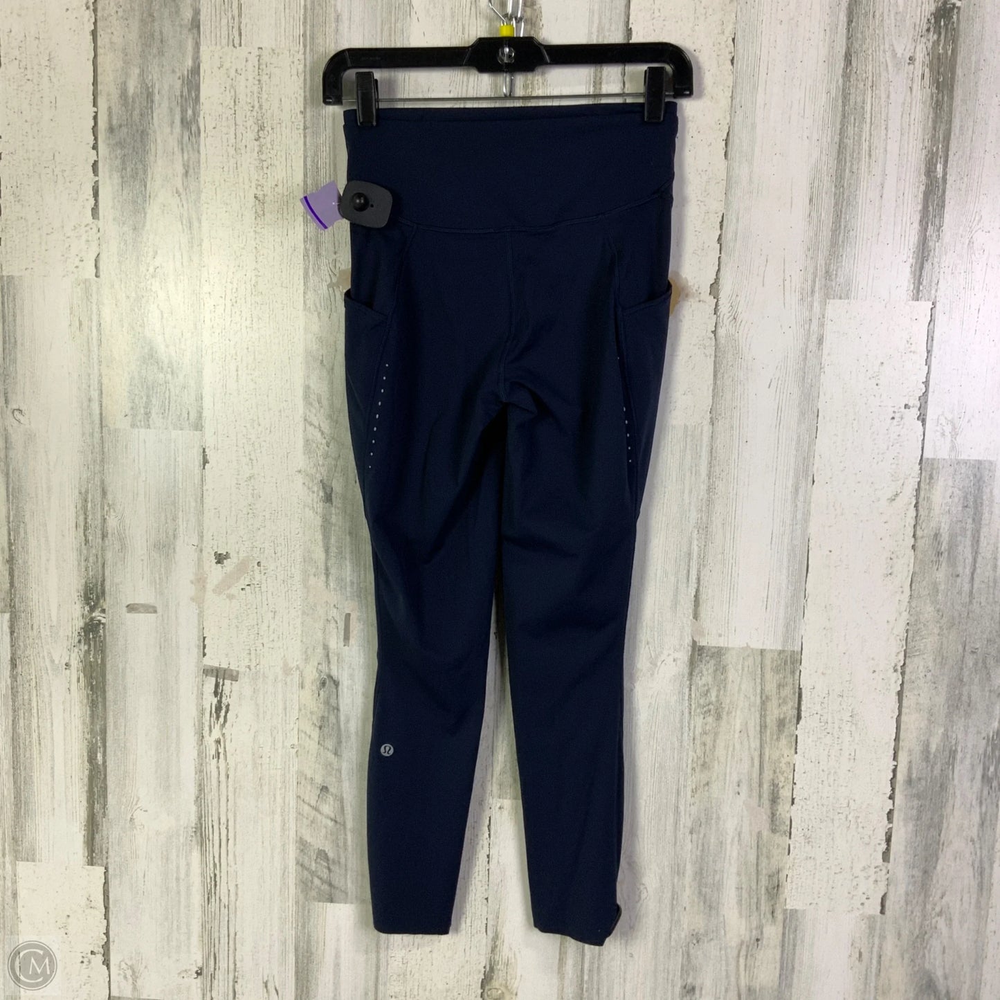 Athletic Leggings By Lululemon In Navy, Size: 6
