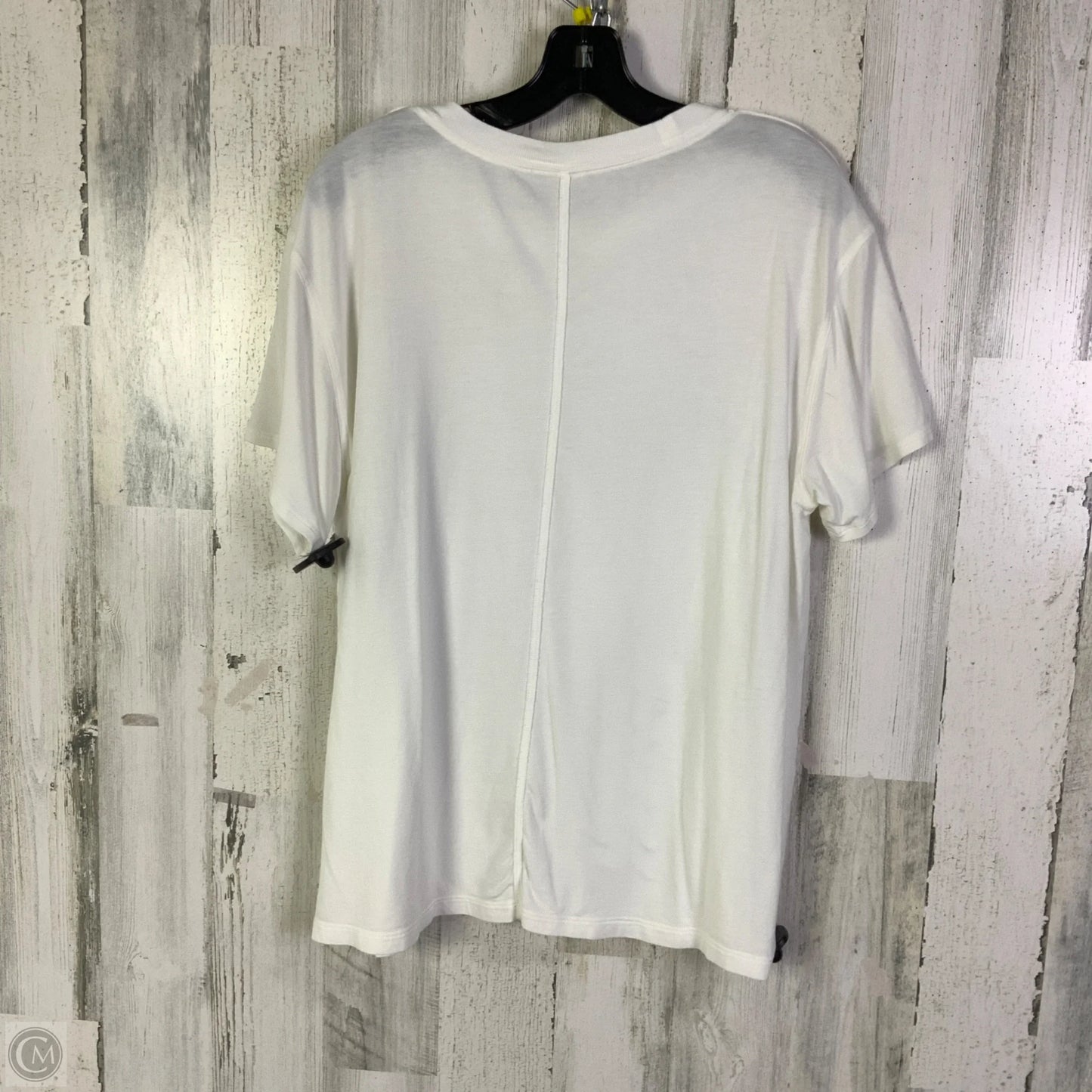 Athletic Top Short Sleeve By Lululemon In White, Size: L