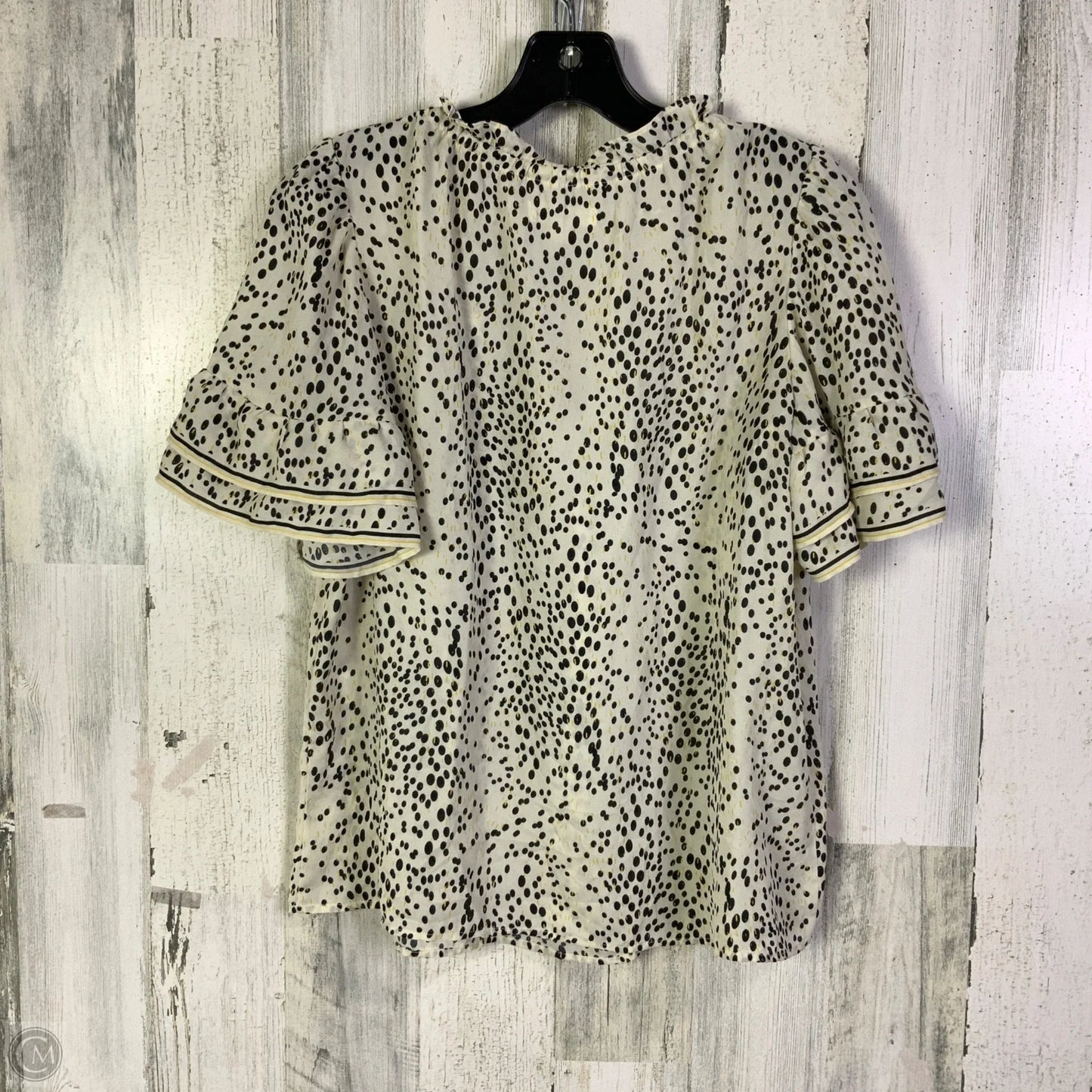 Blouse Short Sleeve By Max Studio In Cream, Size: M