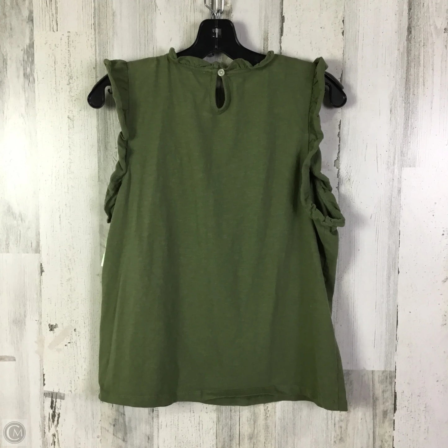 Top Sleeveless By J. Crew In Green, Size: M