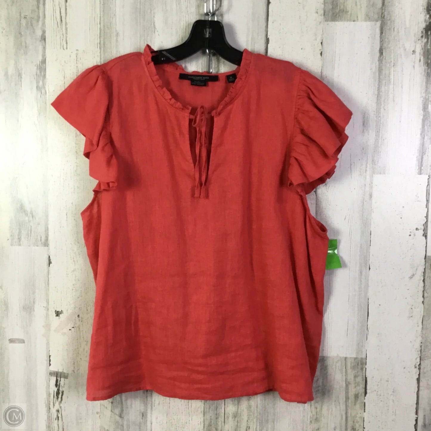 Top Short Sleeve By Marc New York In Coral, Size: Xl