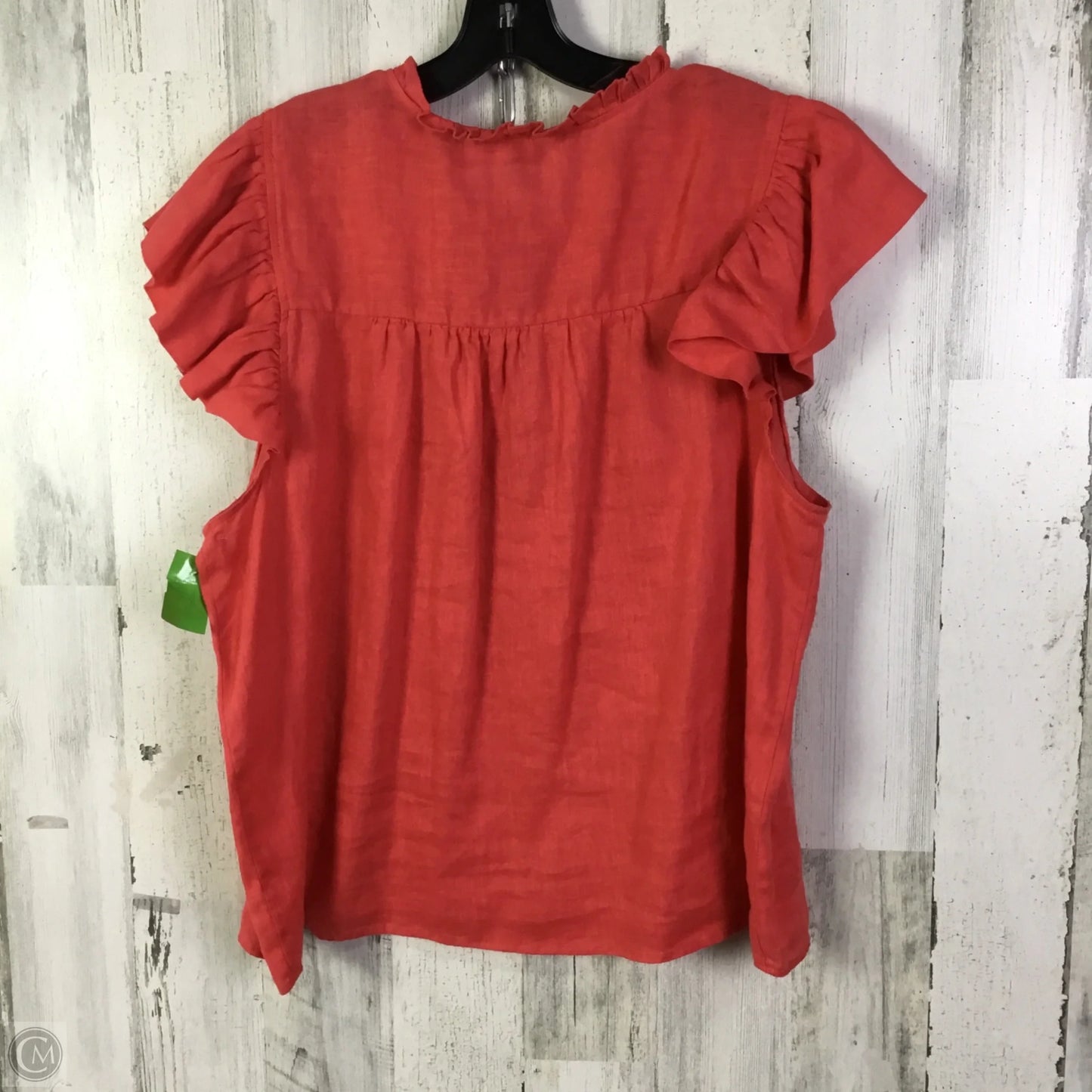 Top Short Sleeve By Marc New York In Coral, Size: Xl