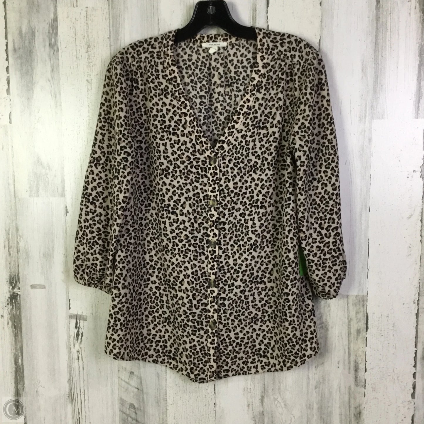 Top 3/4 Sleeve By Maurices In Animal Print, Size: S