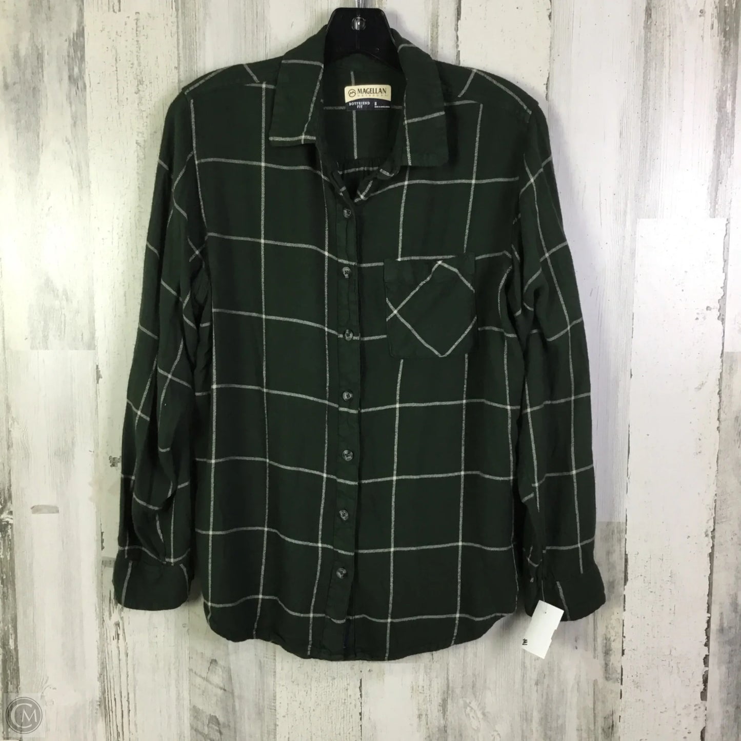 Top Long Sleeve By Magellan In Green, Size: S