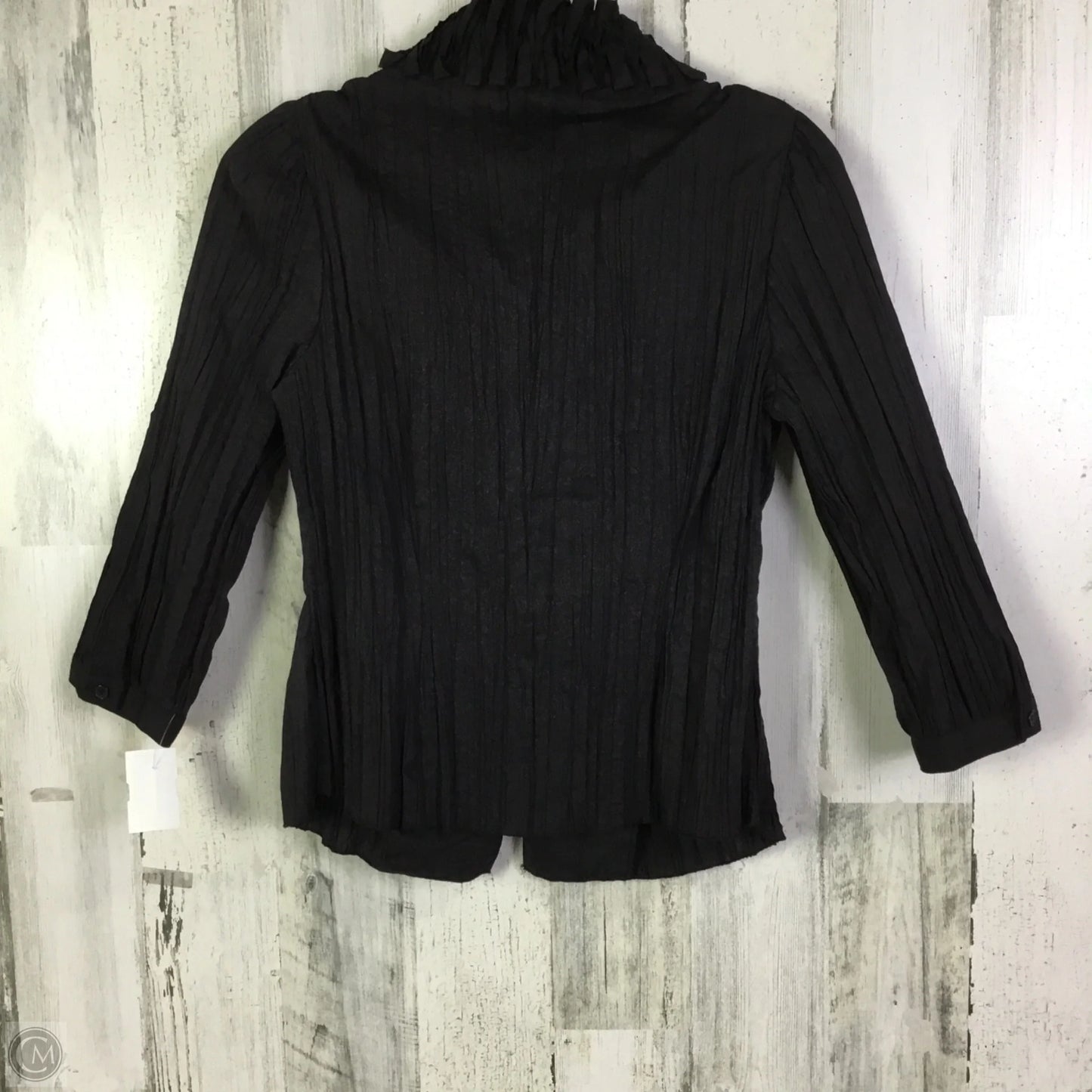 Blouse Long Sleeve By Harve Bernard In Black, Size: S