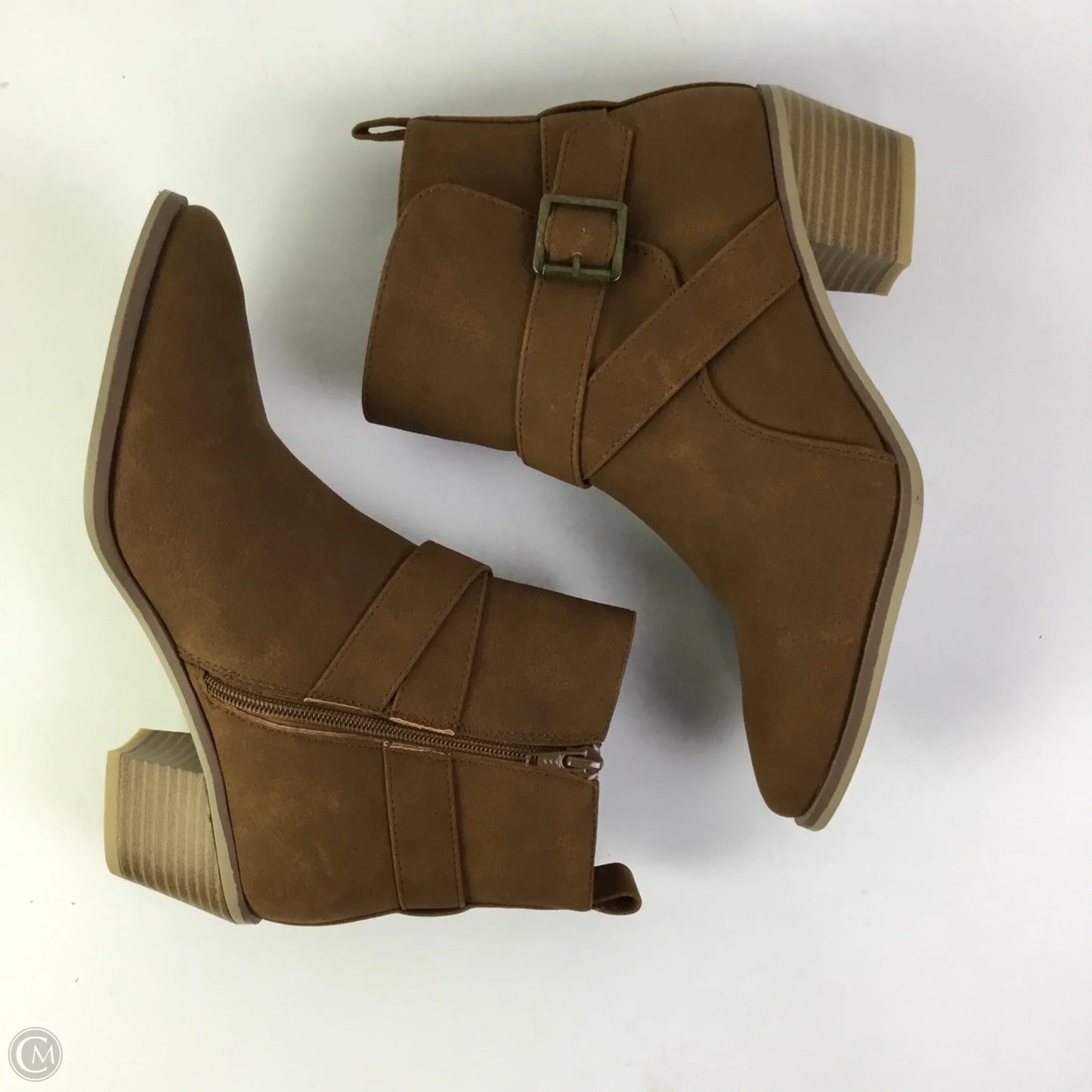 Boots Ankle Heels By Maurices In Brown, Size: 7
