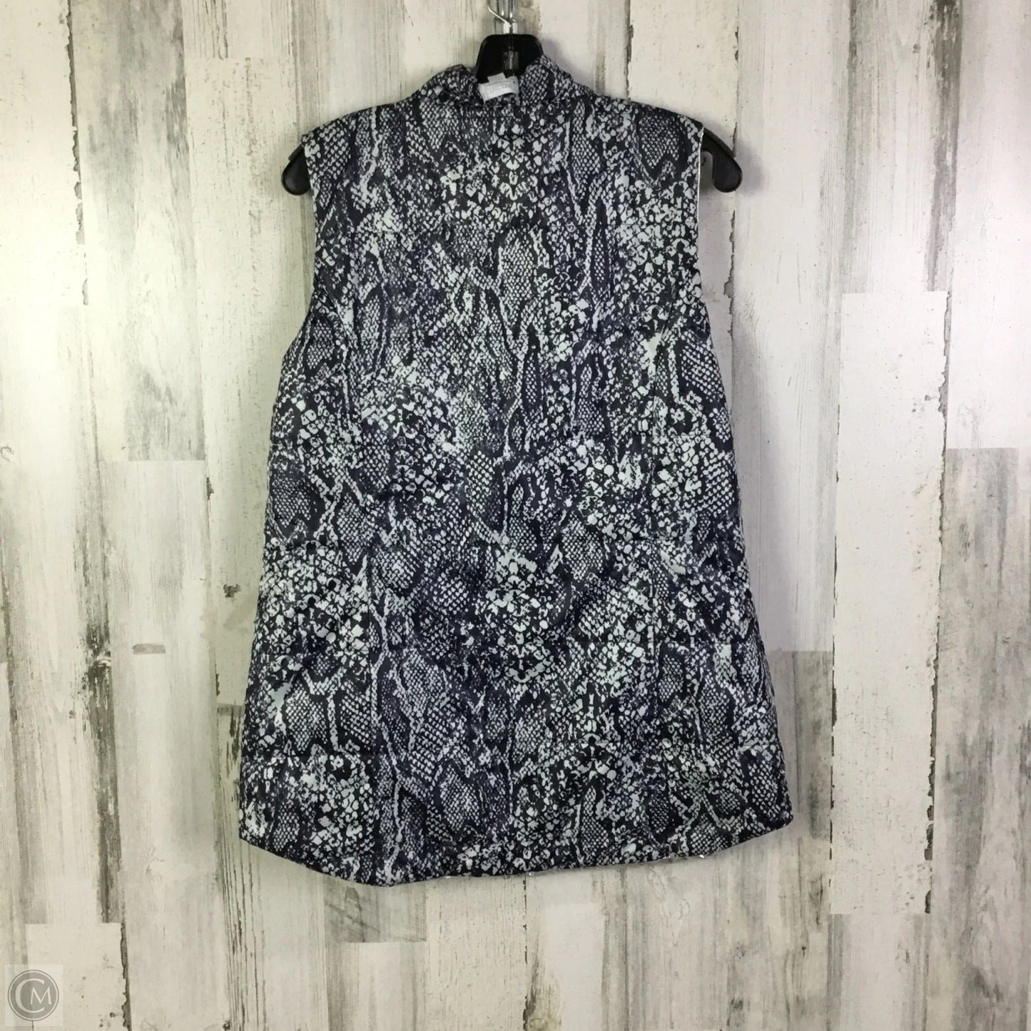 Vest Puffer & Quilted By Chicos In Silver, Size: M